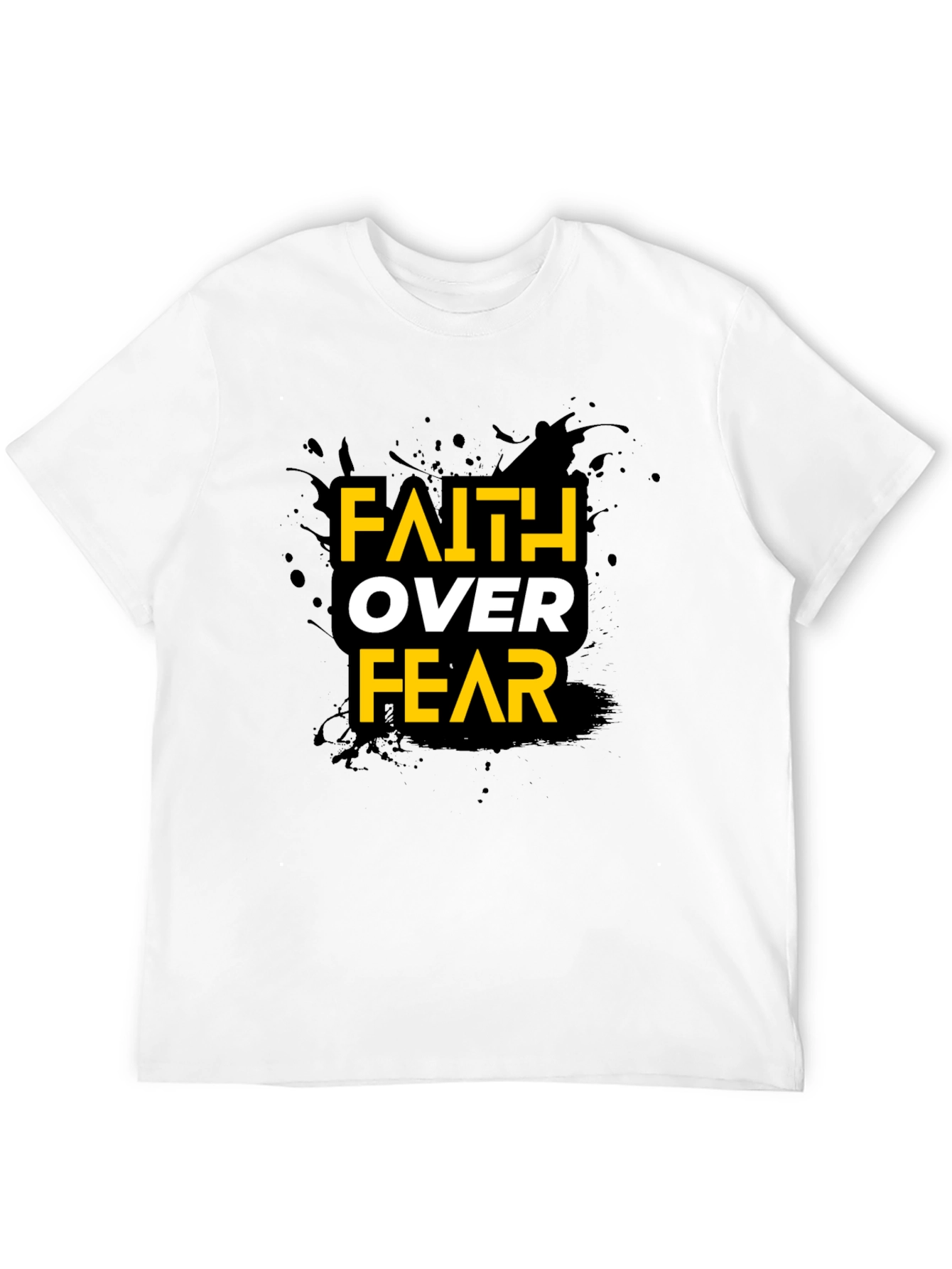 Faith Over Fear Graphic Black T-Shirt