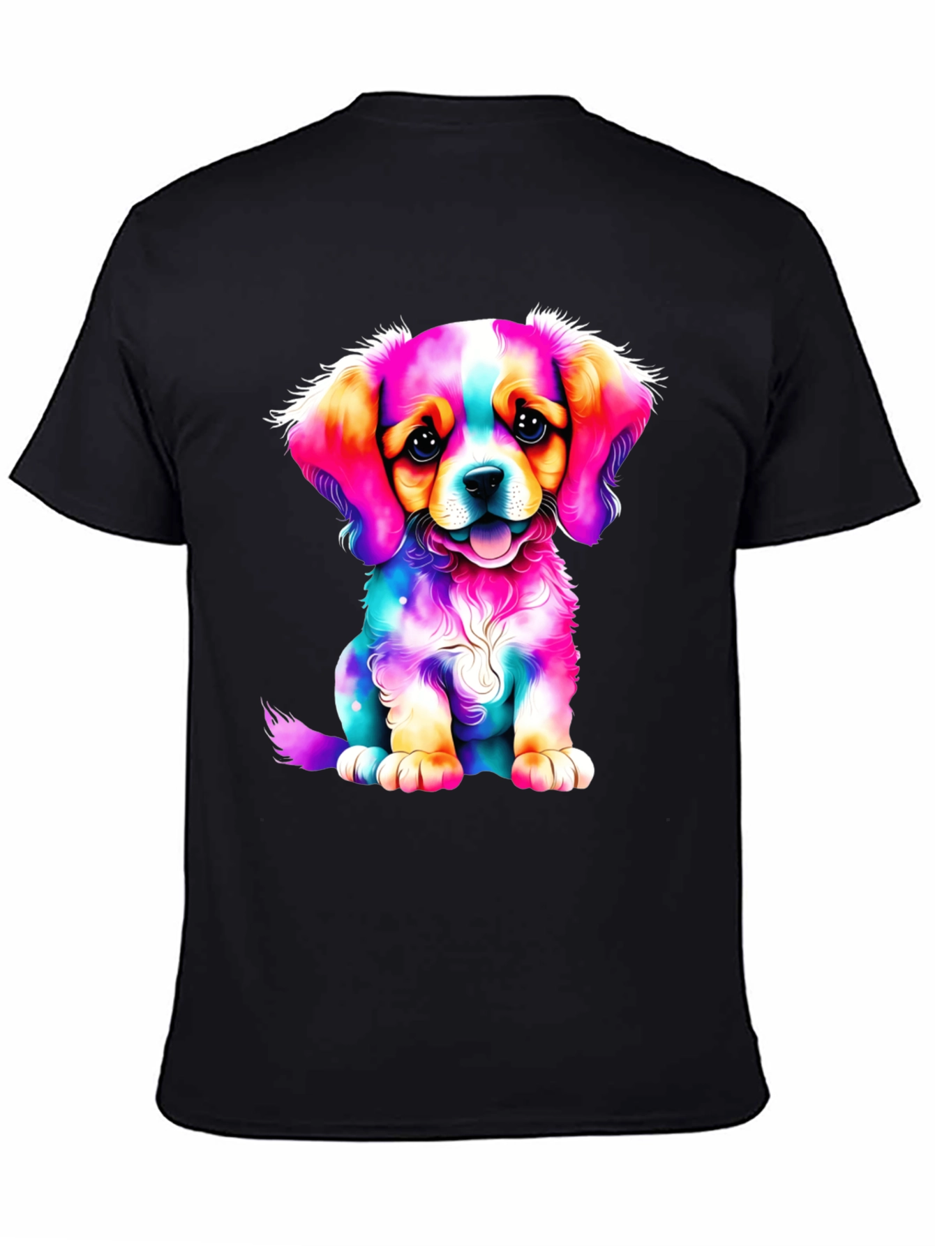 Colorful Puppy Graphic Tee
