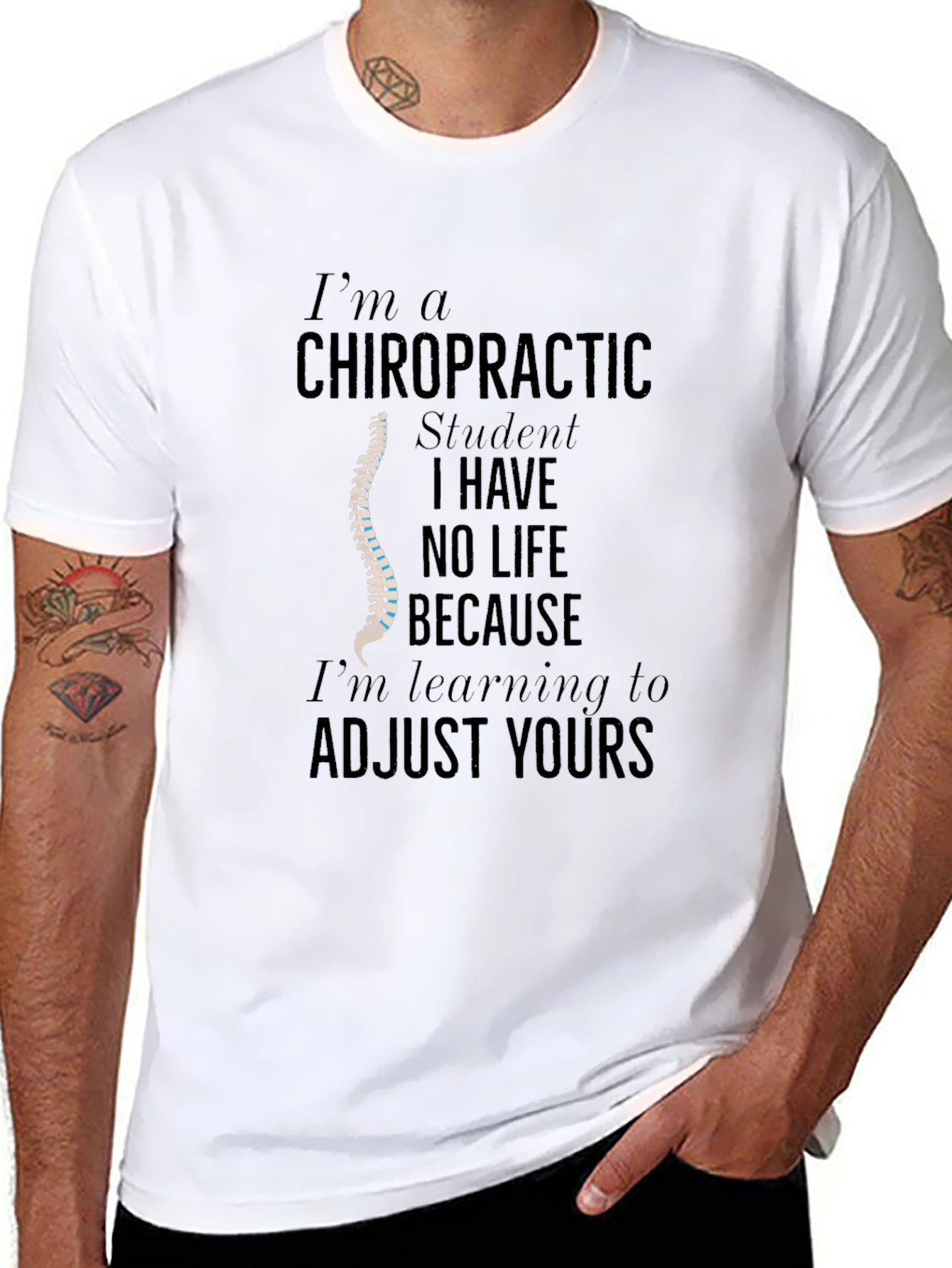 Chiropractic Student T-Shirt Funny Gift