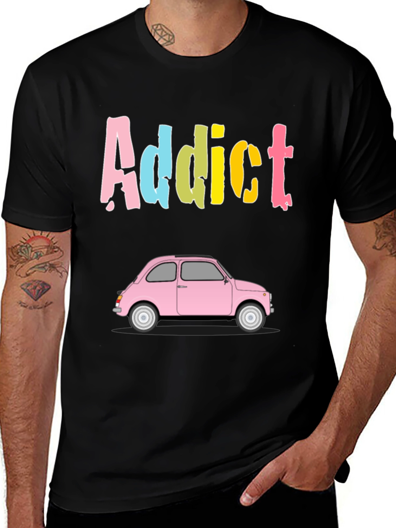 Addict Car Graphic Tee