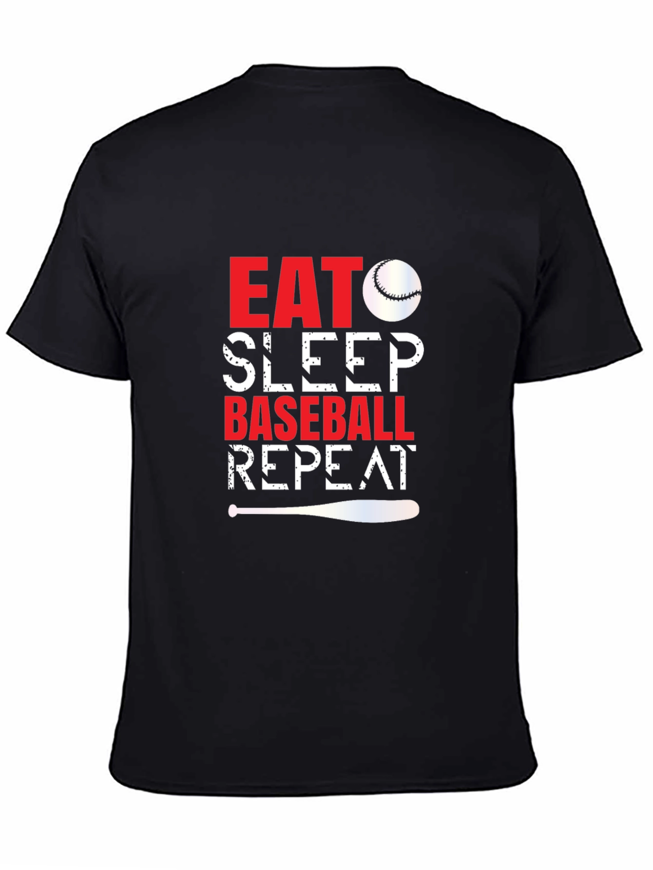 Eat Sleep Baseball Repeat Graphic Tee