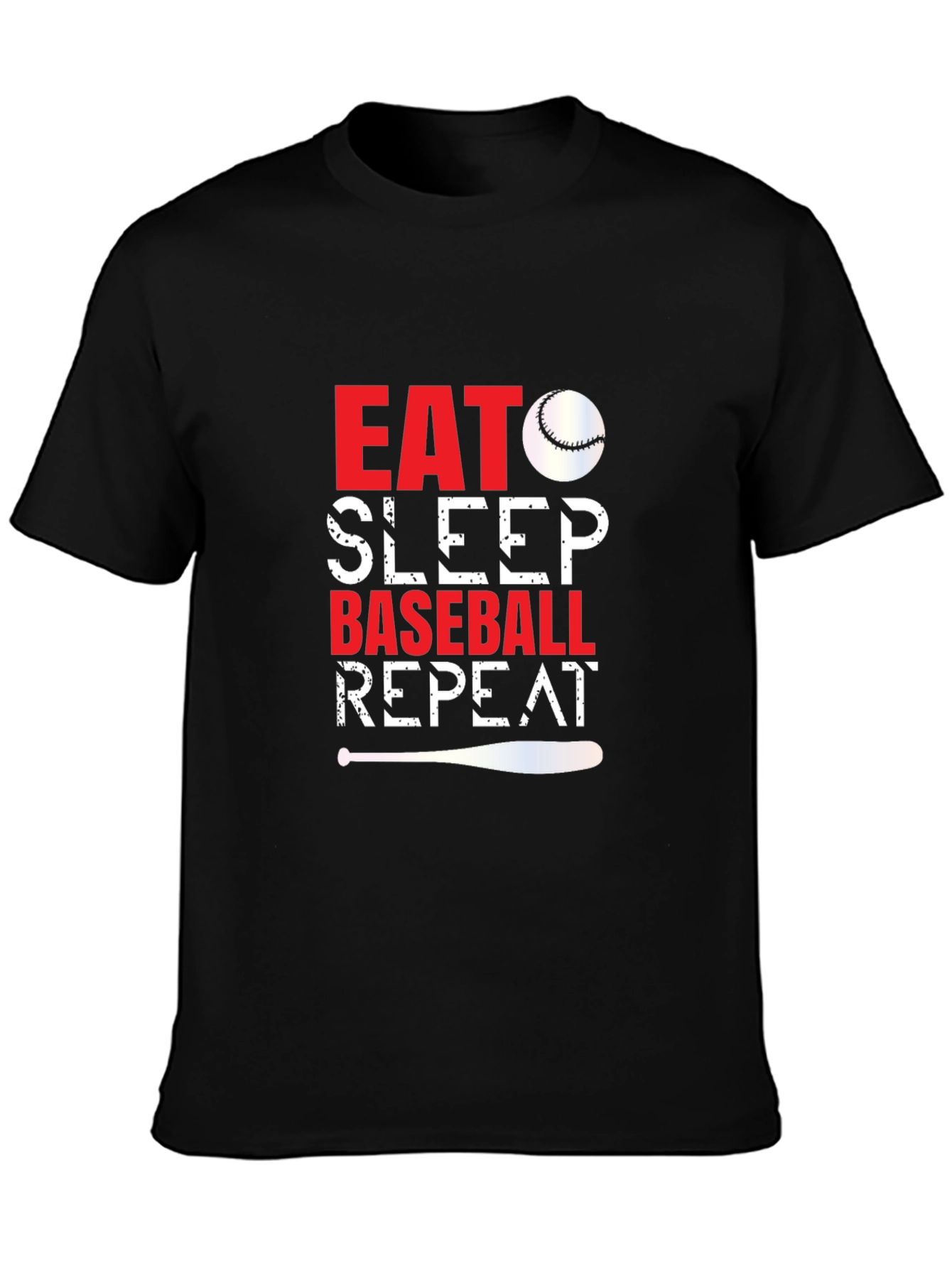 Eat Sleep Baseball Repeat Graphic Tee