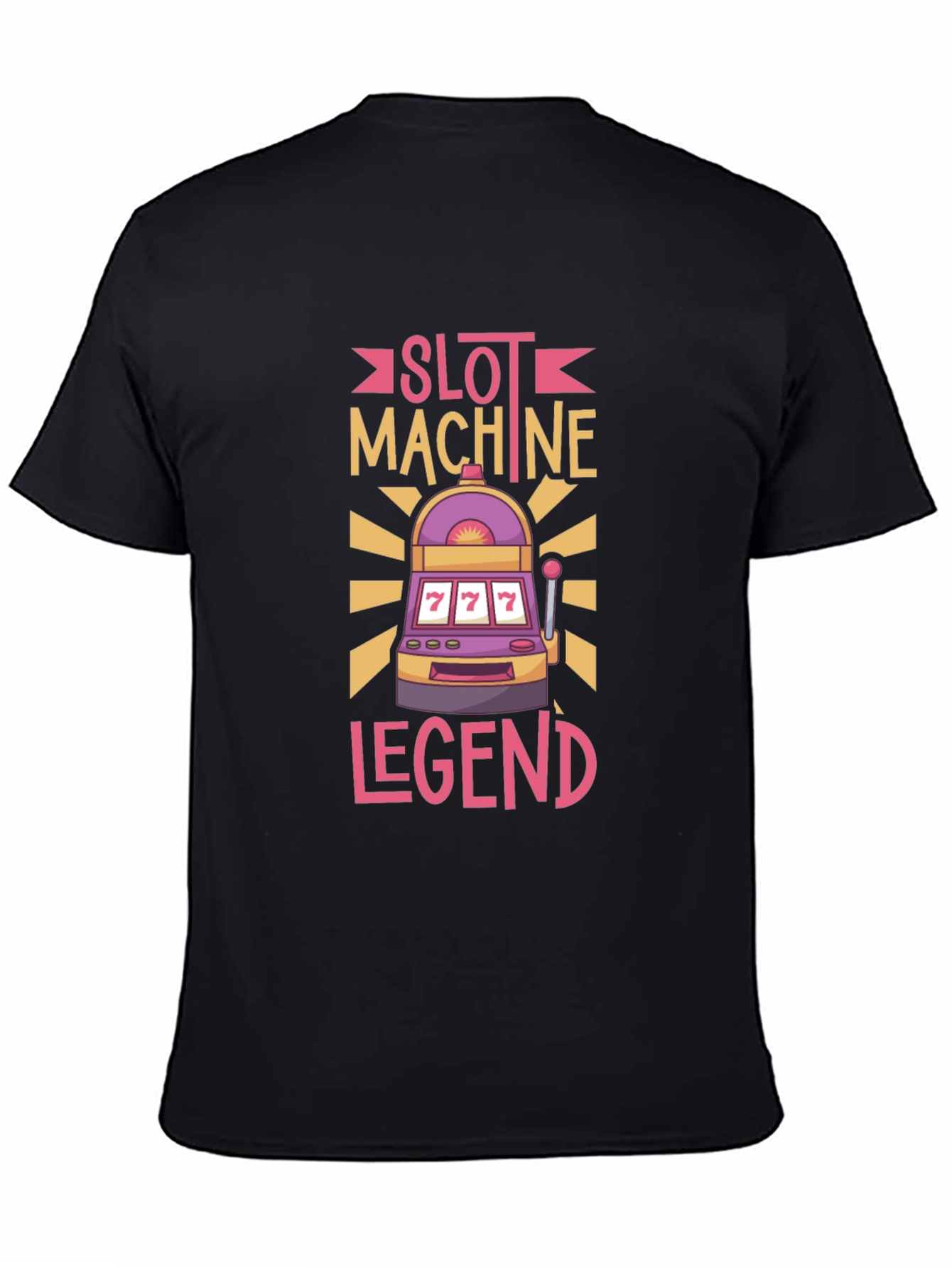 Slot Machine Legend Graphic Tee - Lucky 7s