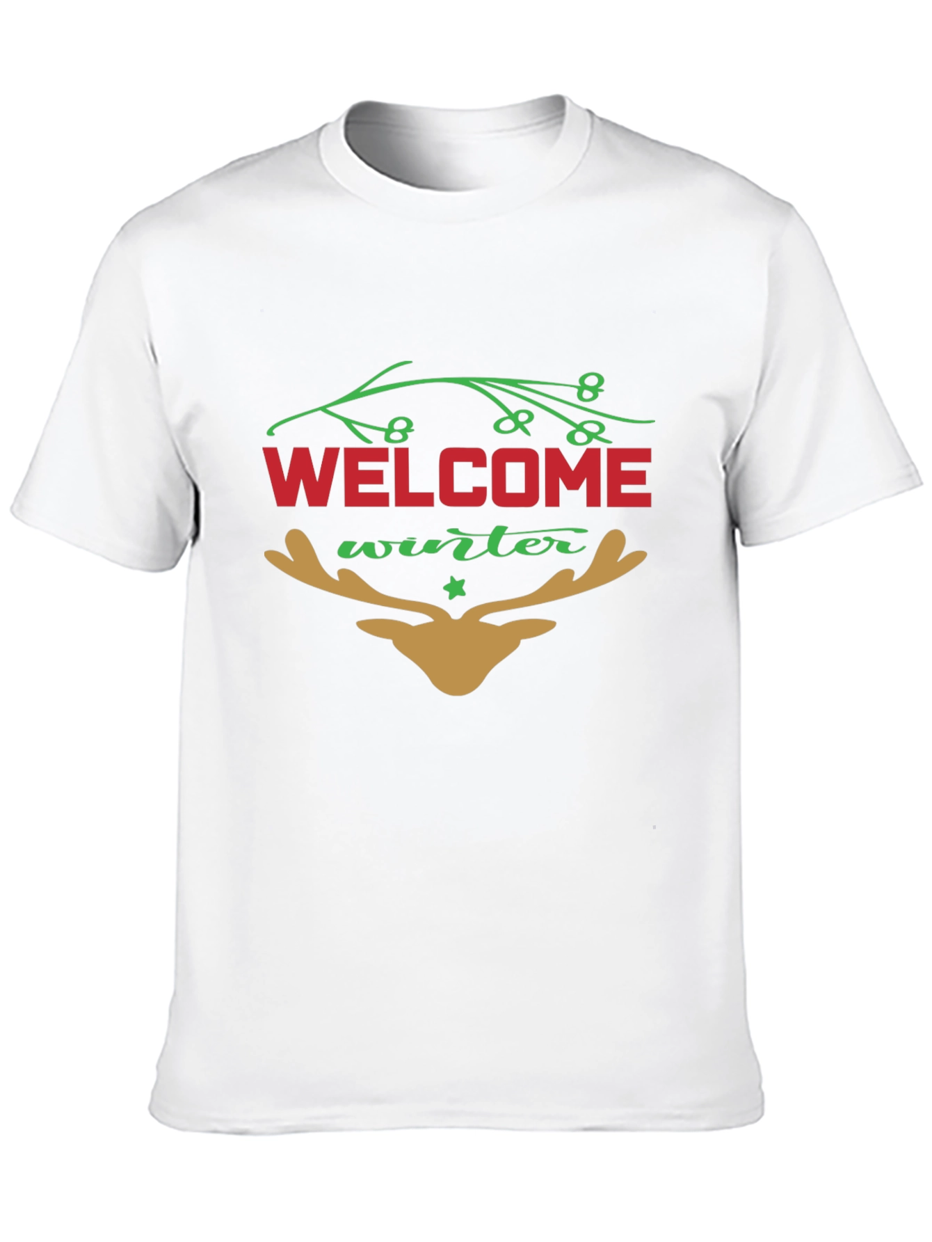 Welcome Winter Graphic Tee - Holiday Season Shirt