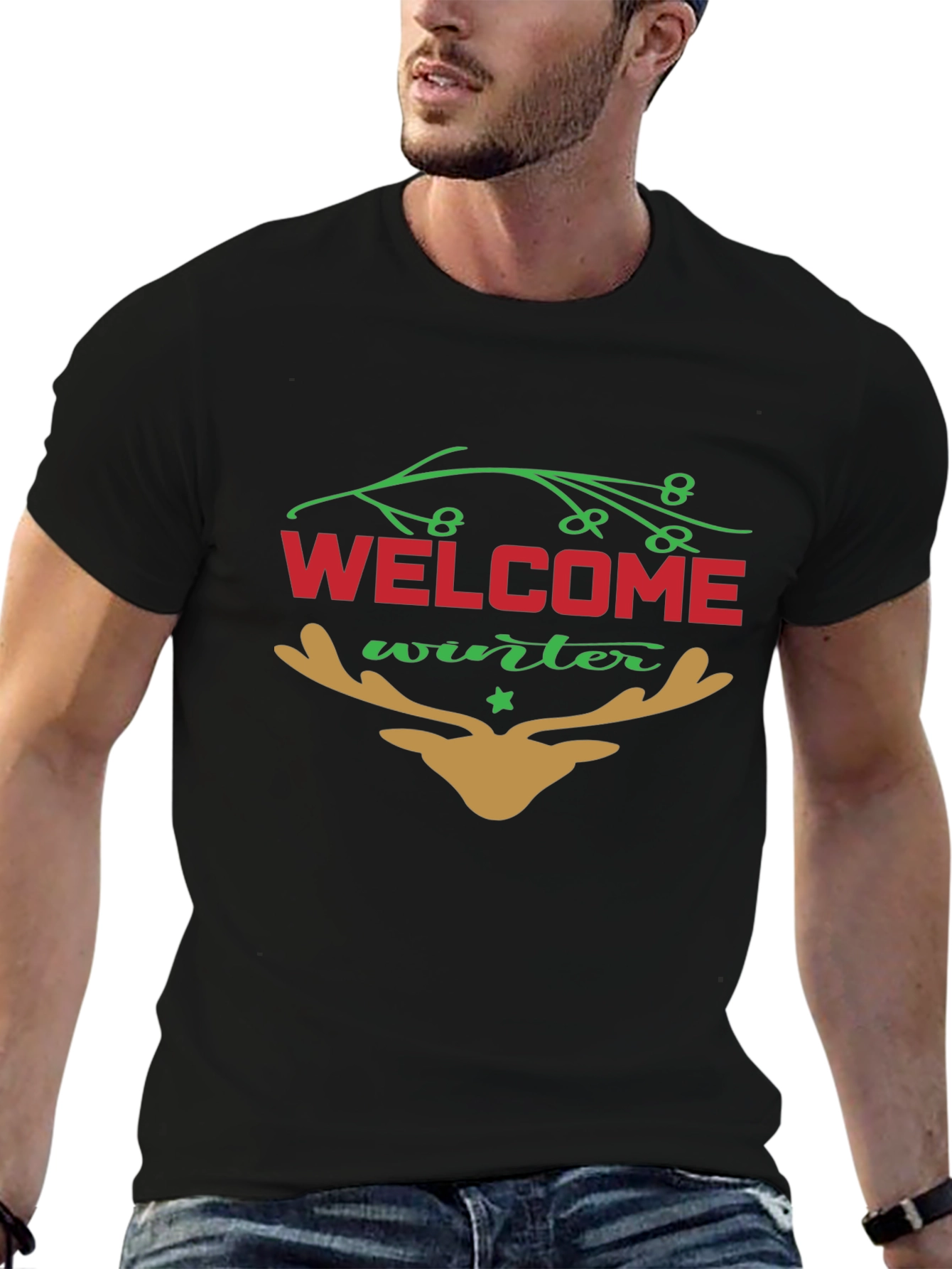 Welcome Winter Graphic Tee - Holiday Season Shirt