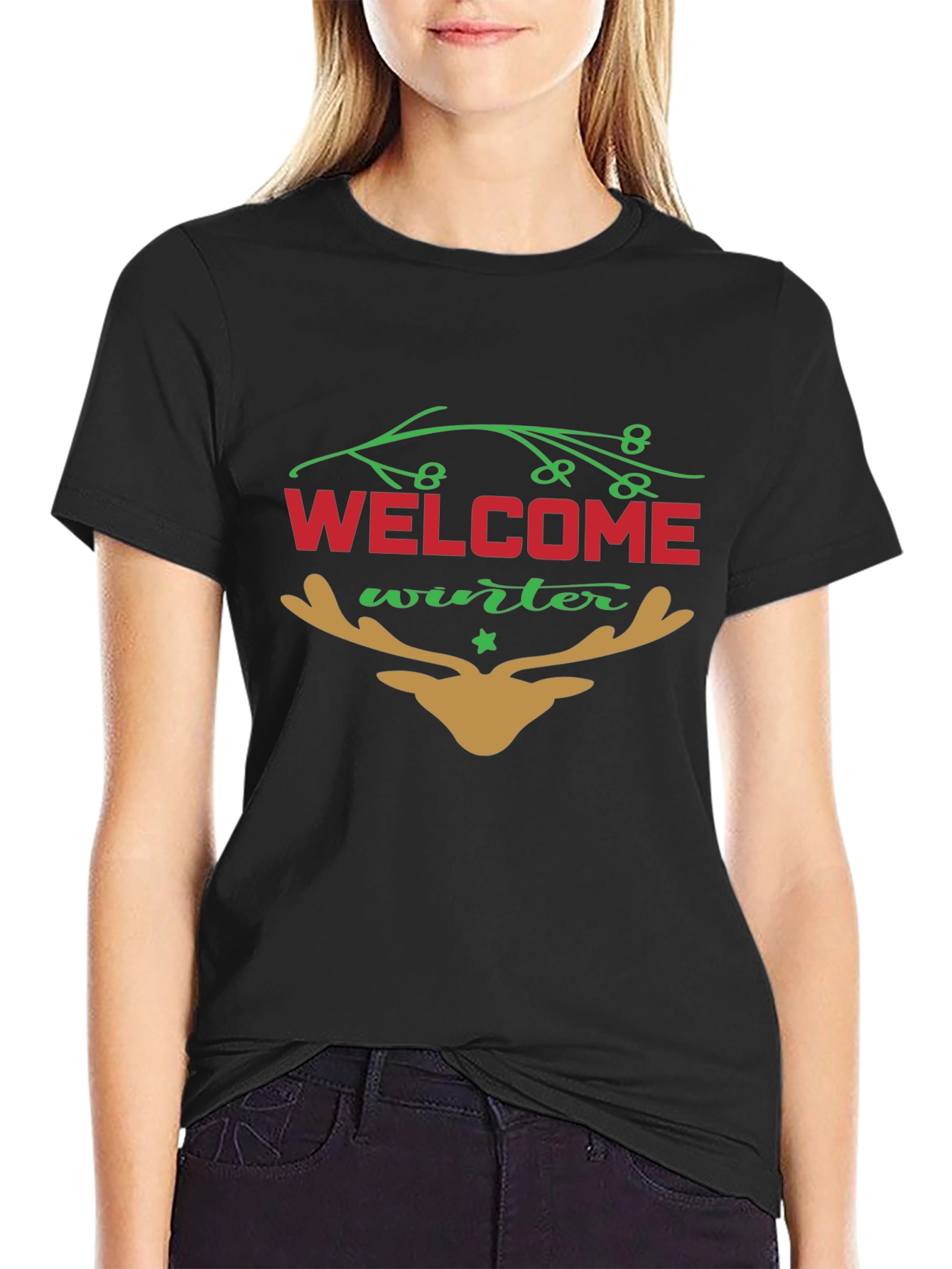 Welcome Winter Graphic Tee - Holiday Season Shirt