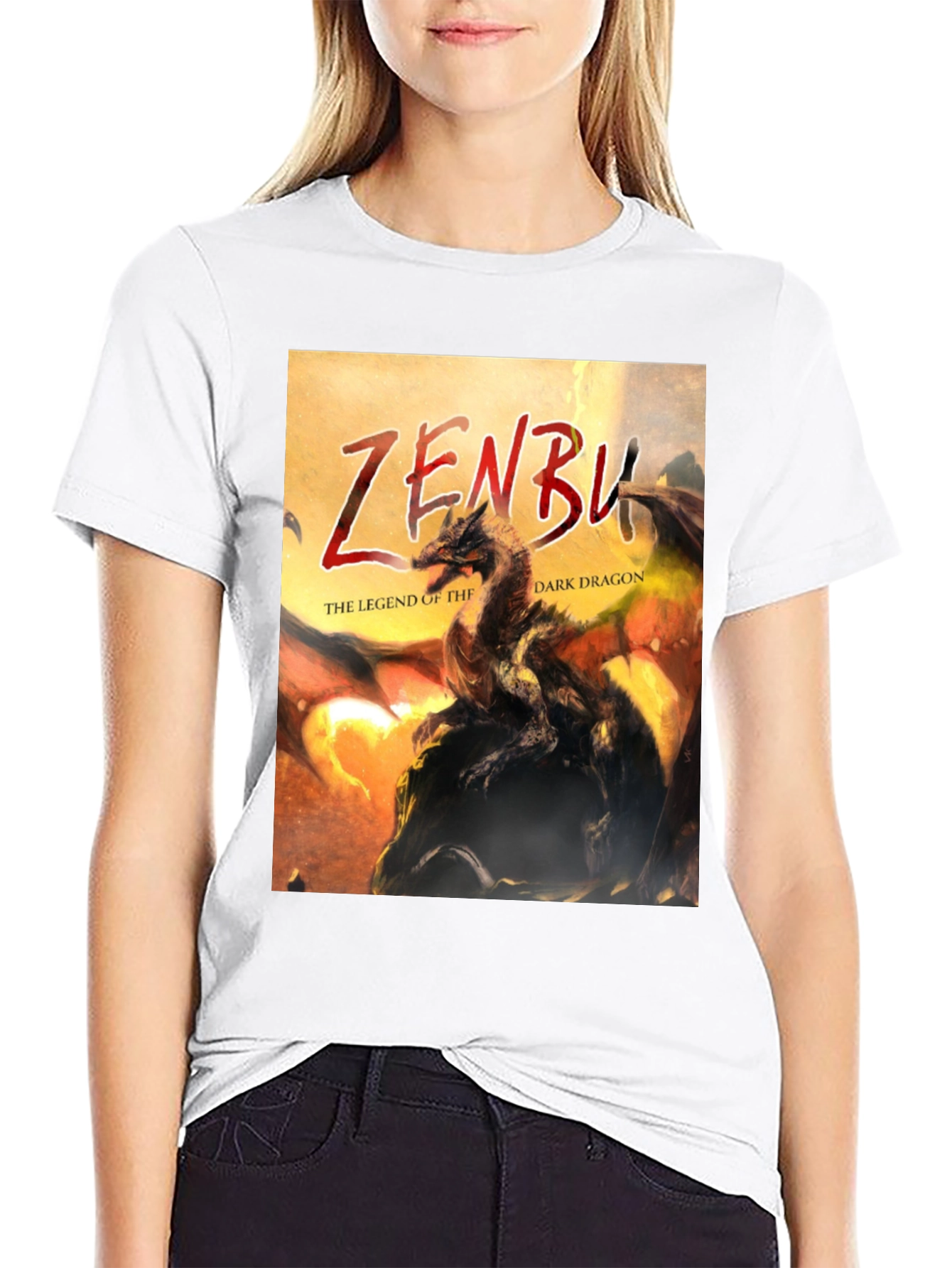 Zenbu Dark Dragon Legend Graphic T-Shirt