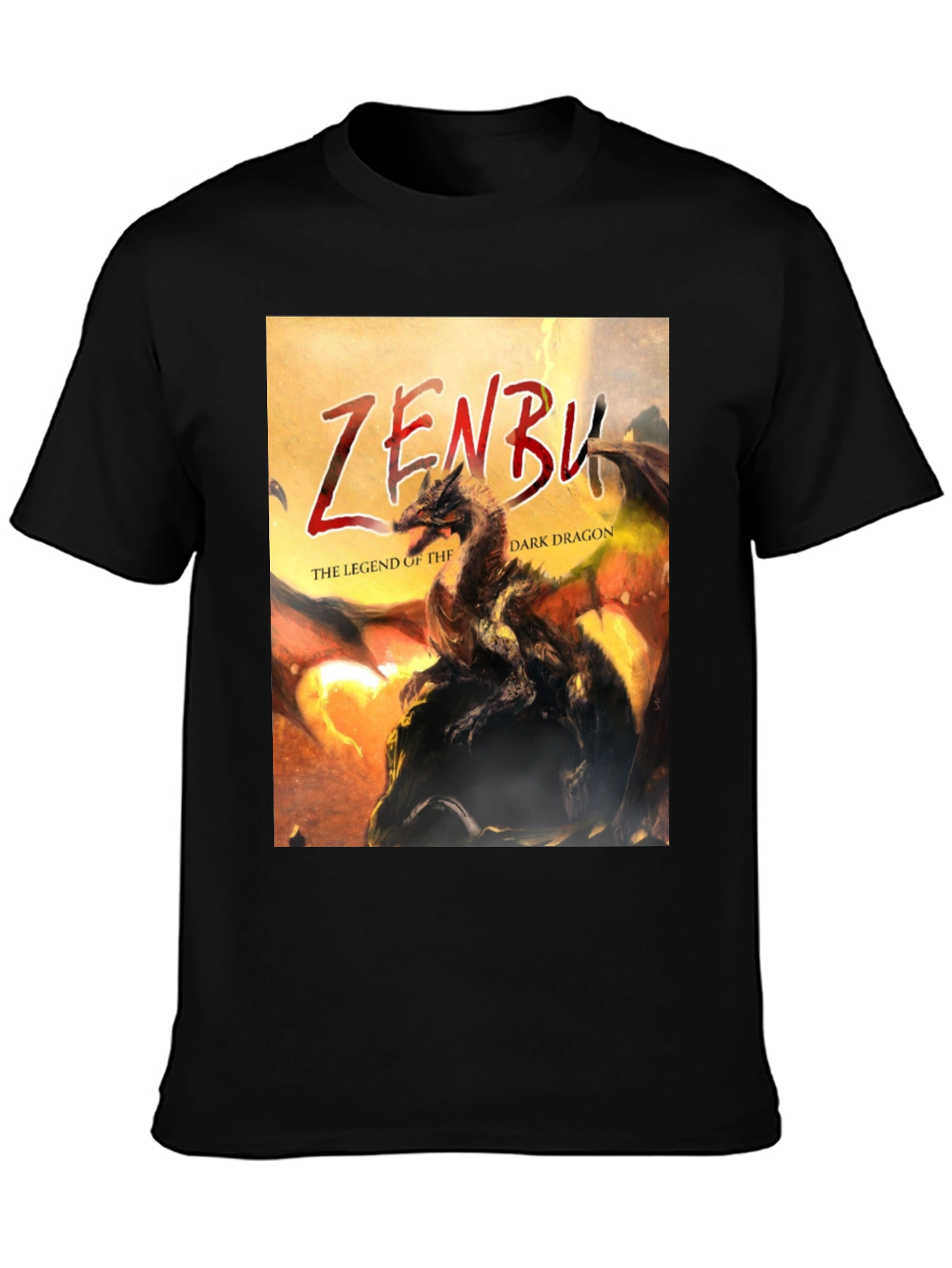 Zenbu Dark Dragon Legend Graphic T-Shirt
