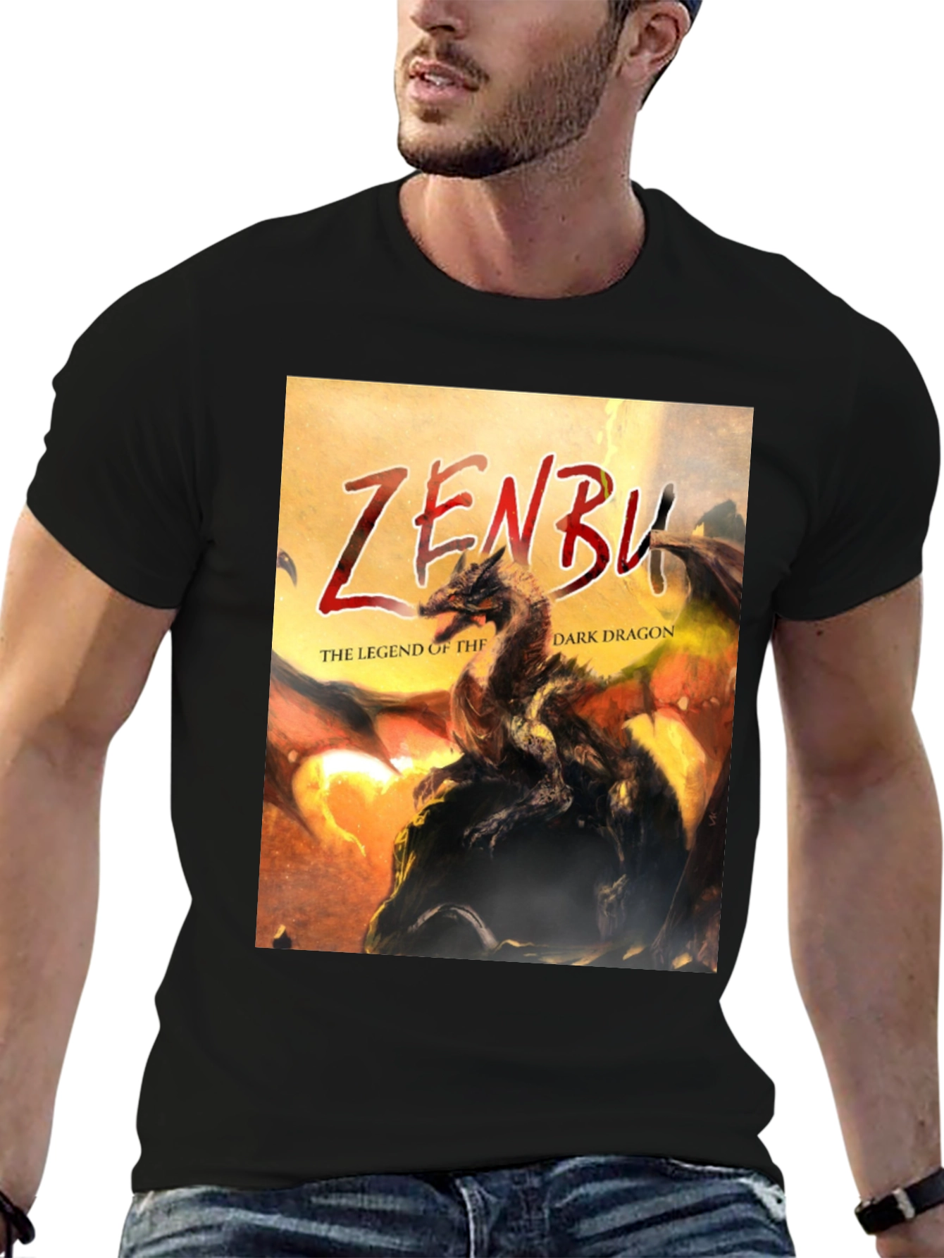Zenbu Dark Dragon Legend Graphic T-Shirt