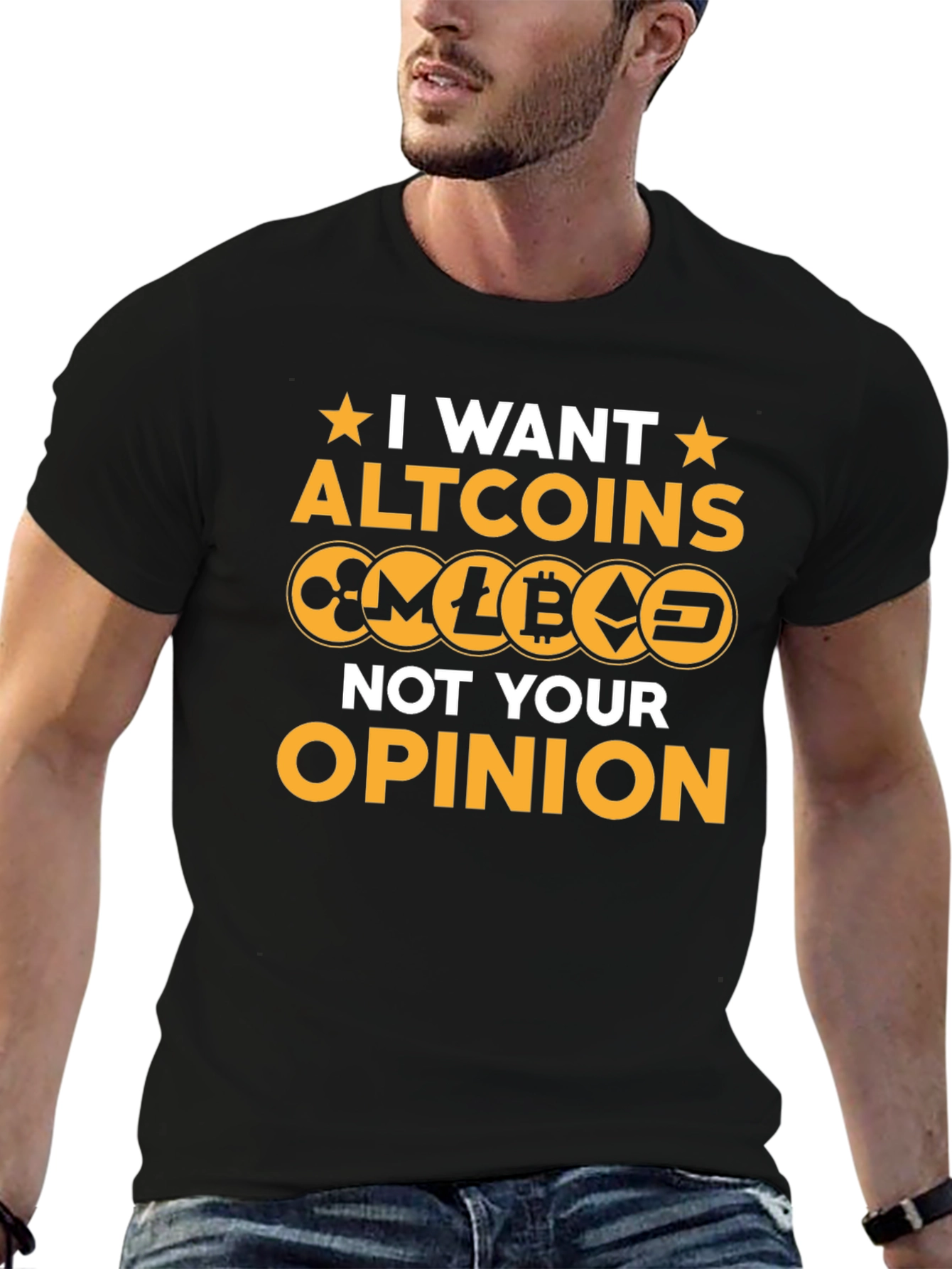 I Want Altcoins T-Shirt - Crypto Investor Tee