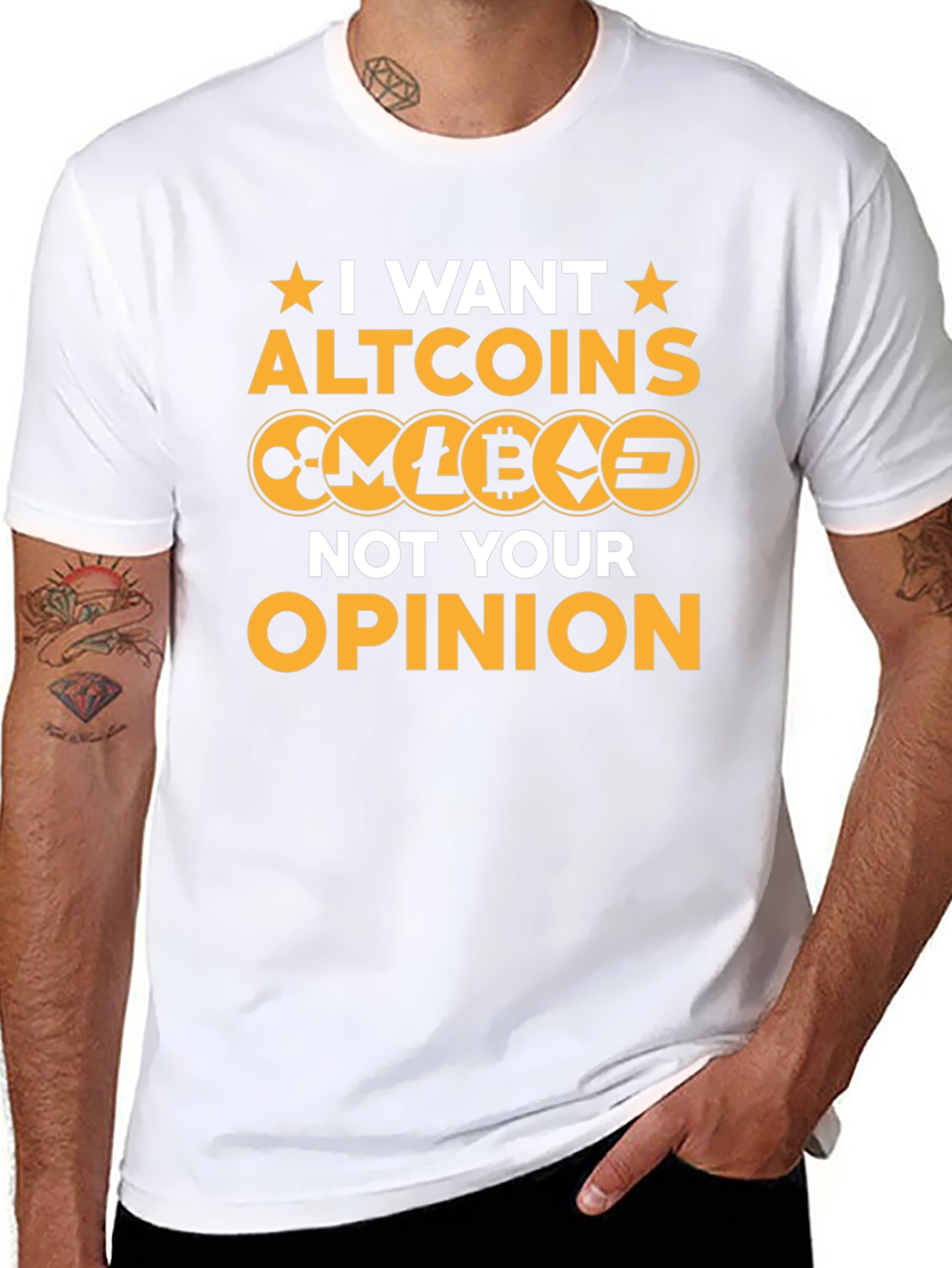 I Want Altcoins T-Shirt - Crypto Investor Tee
