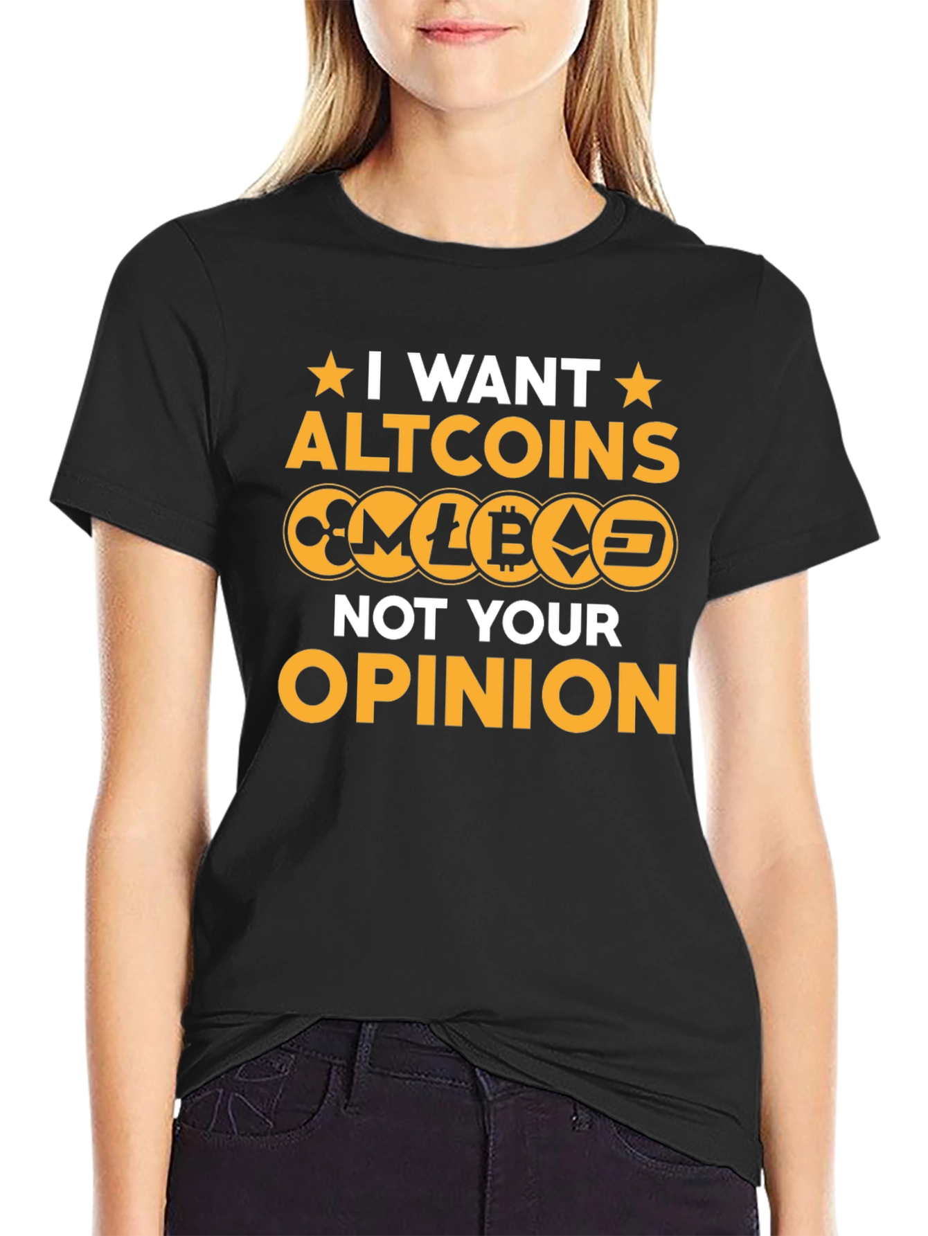 I Want Altcoins T-Shirt - Crypto Investor Tee