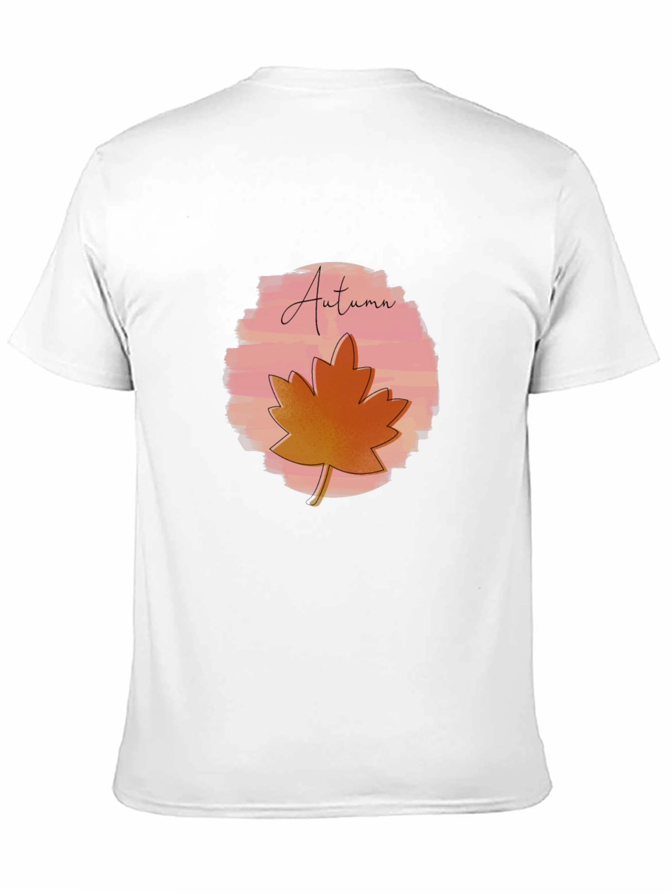 Autumn Leaf Graphic Black T-Shirt