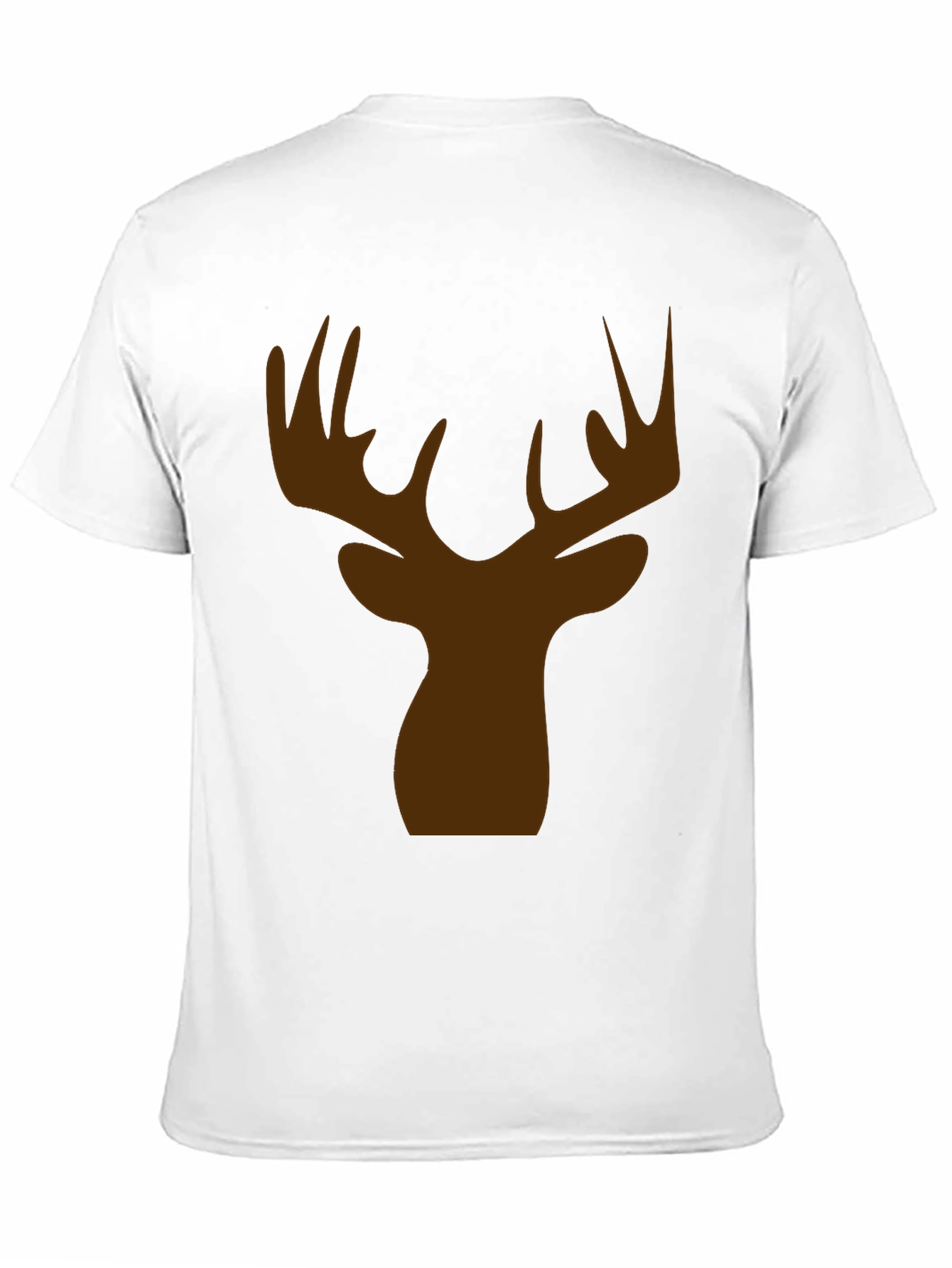 Mens Black Deer Silhouette T-Shirt