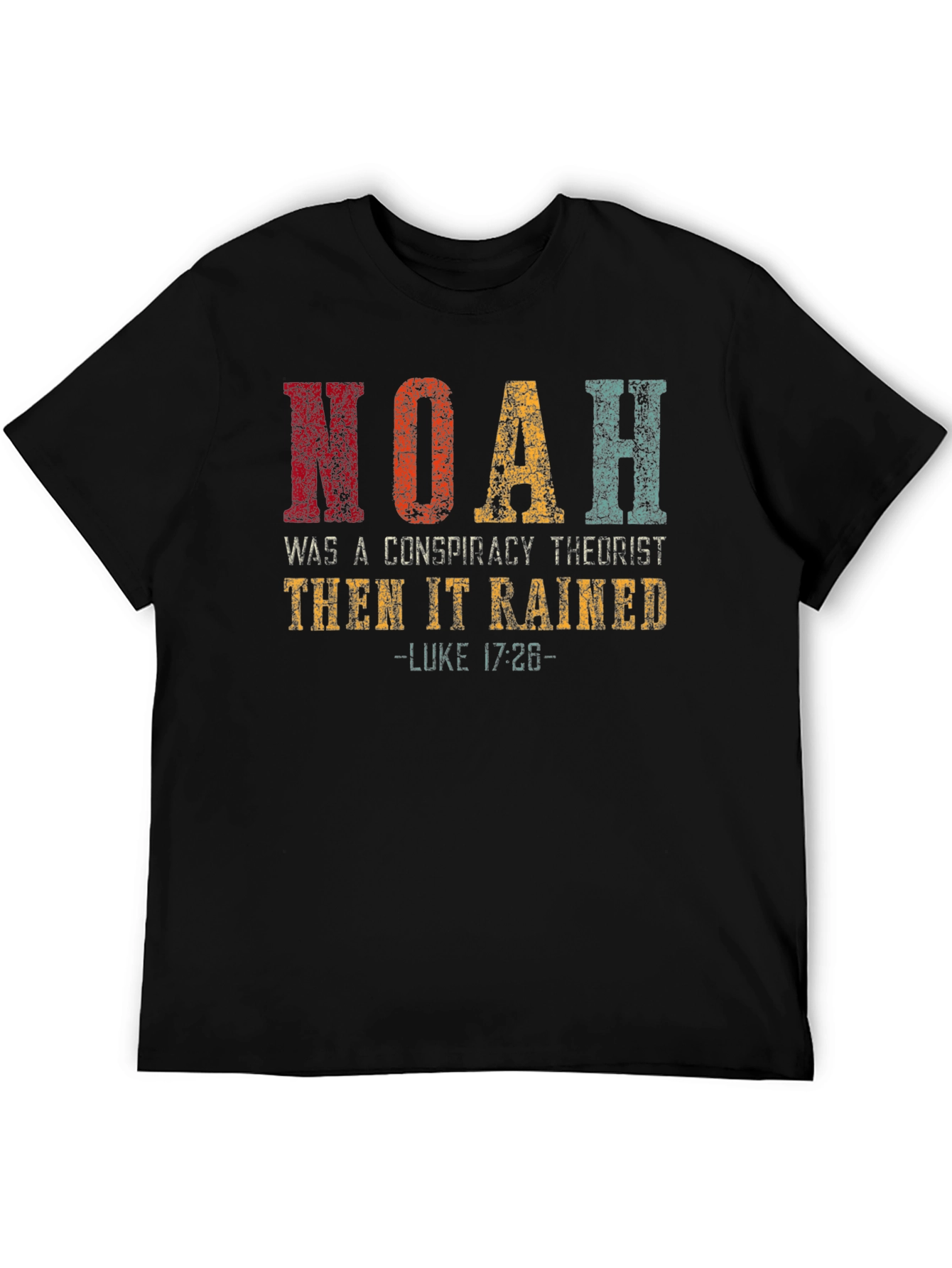 Noah Conspiracy Theorist Mens Graphic T-Shirt