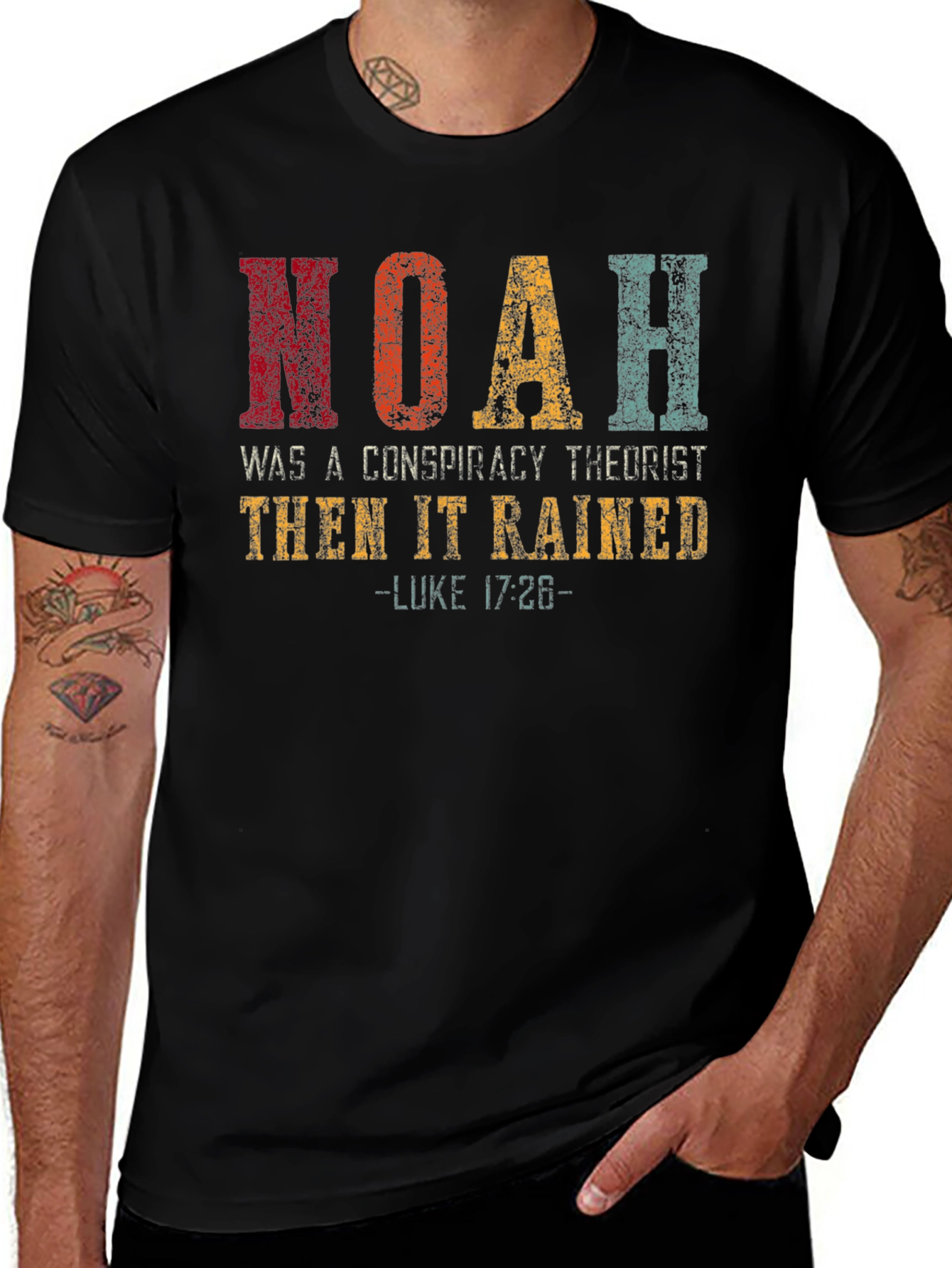 Noah Conspiracy Theorist Mens Graphic T-Shirt