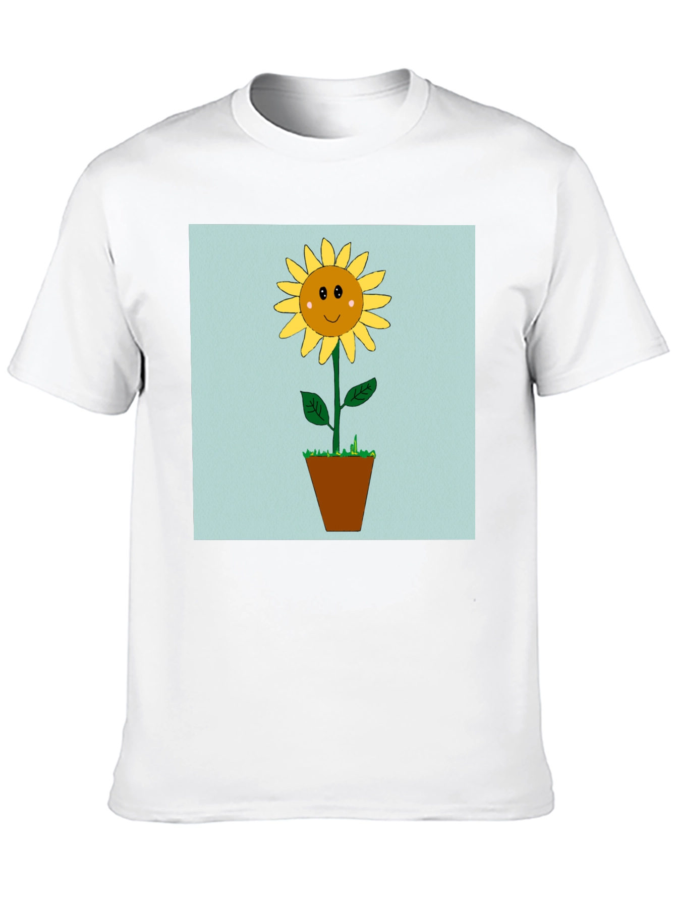 Sunflower Graphic Tee - Black Cotton Blend