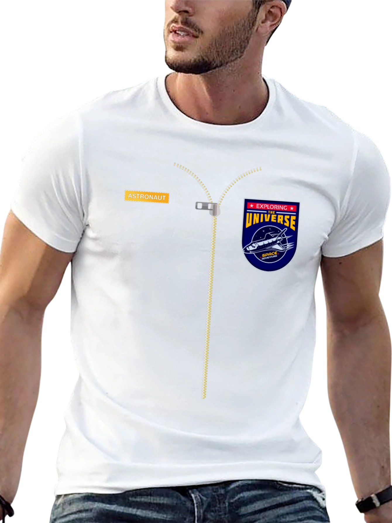 Astronaut Explorer Graphic Tee - Space Shuttle Design