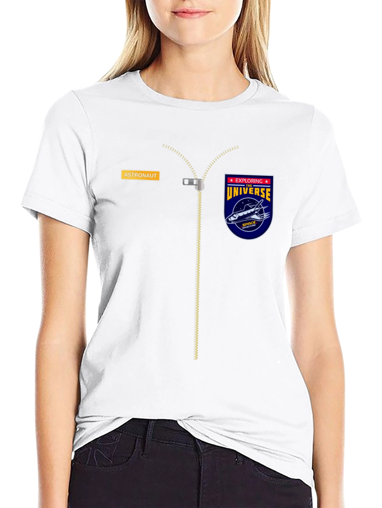 Astronaut Explorer Graphic Tee - Space Shuttle Design