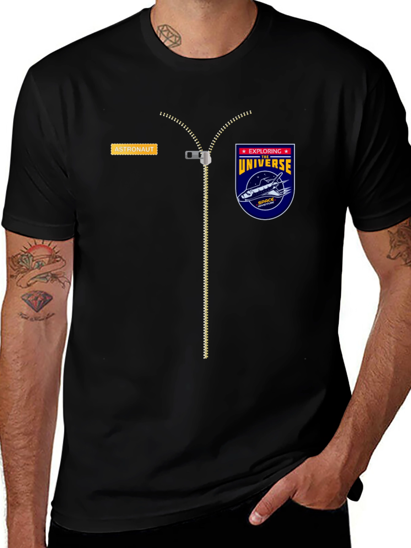 Astronaut Explorer Graphic Tee - Space Shuttle Design
