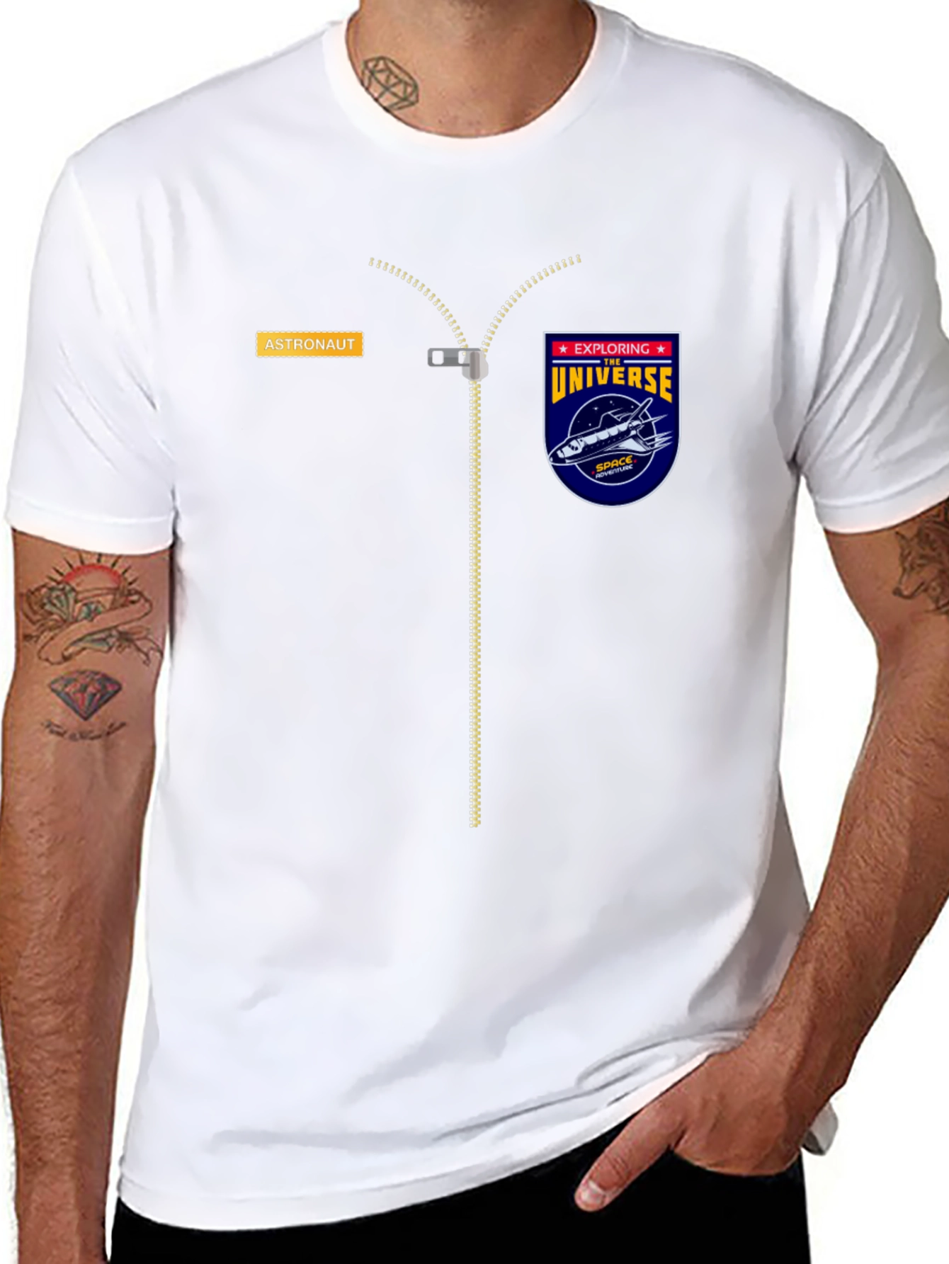 Astronaut Explorer Graphic Tee - Space Shuttle Design