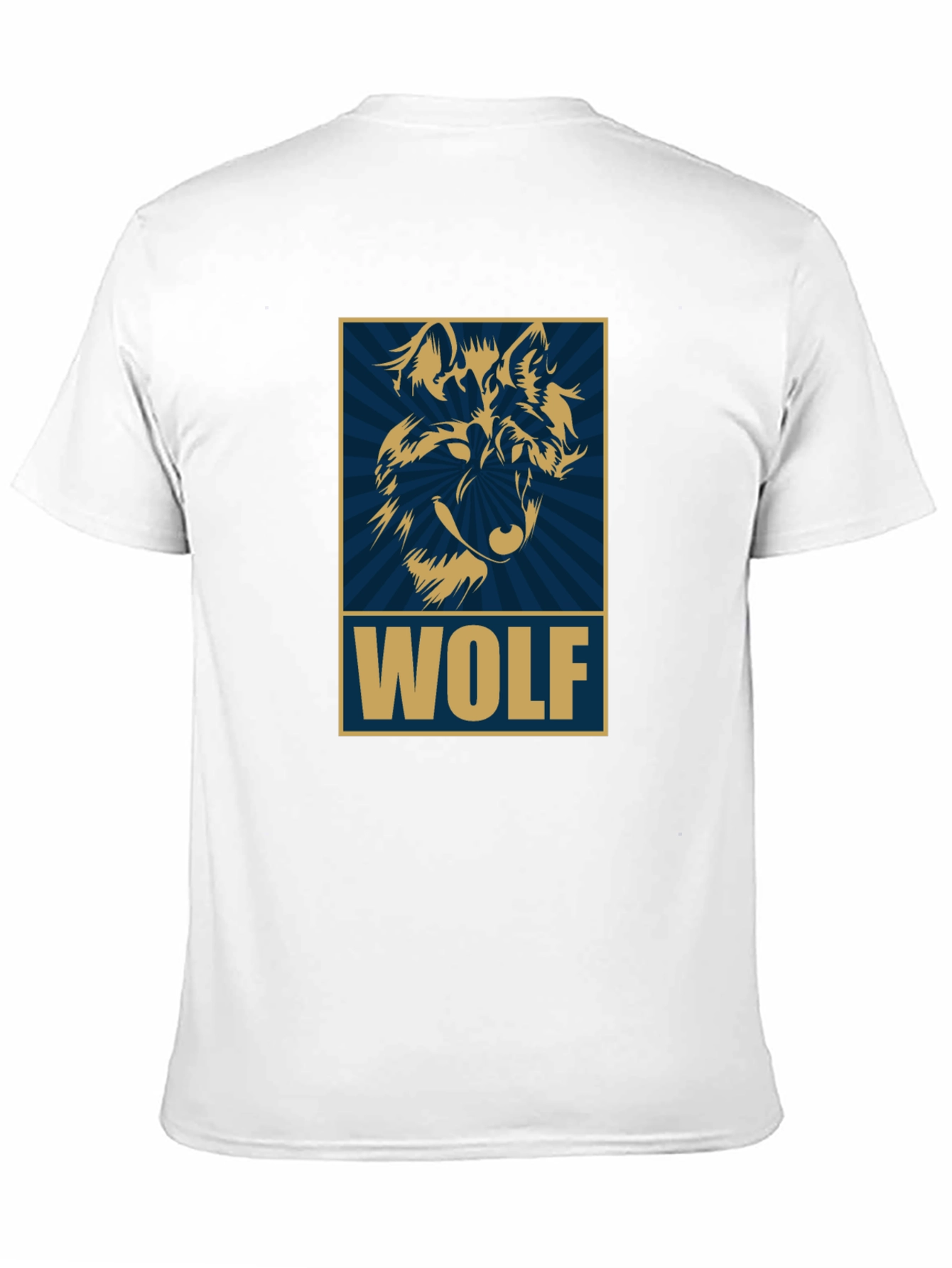 Wolf Graphic Print T-Shirt - Black