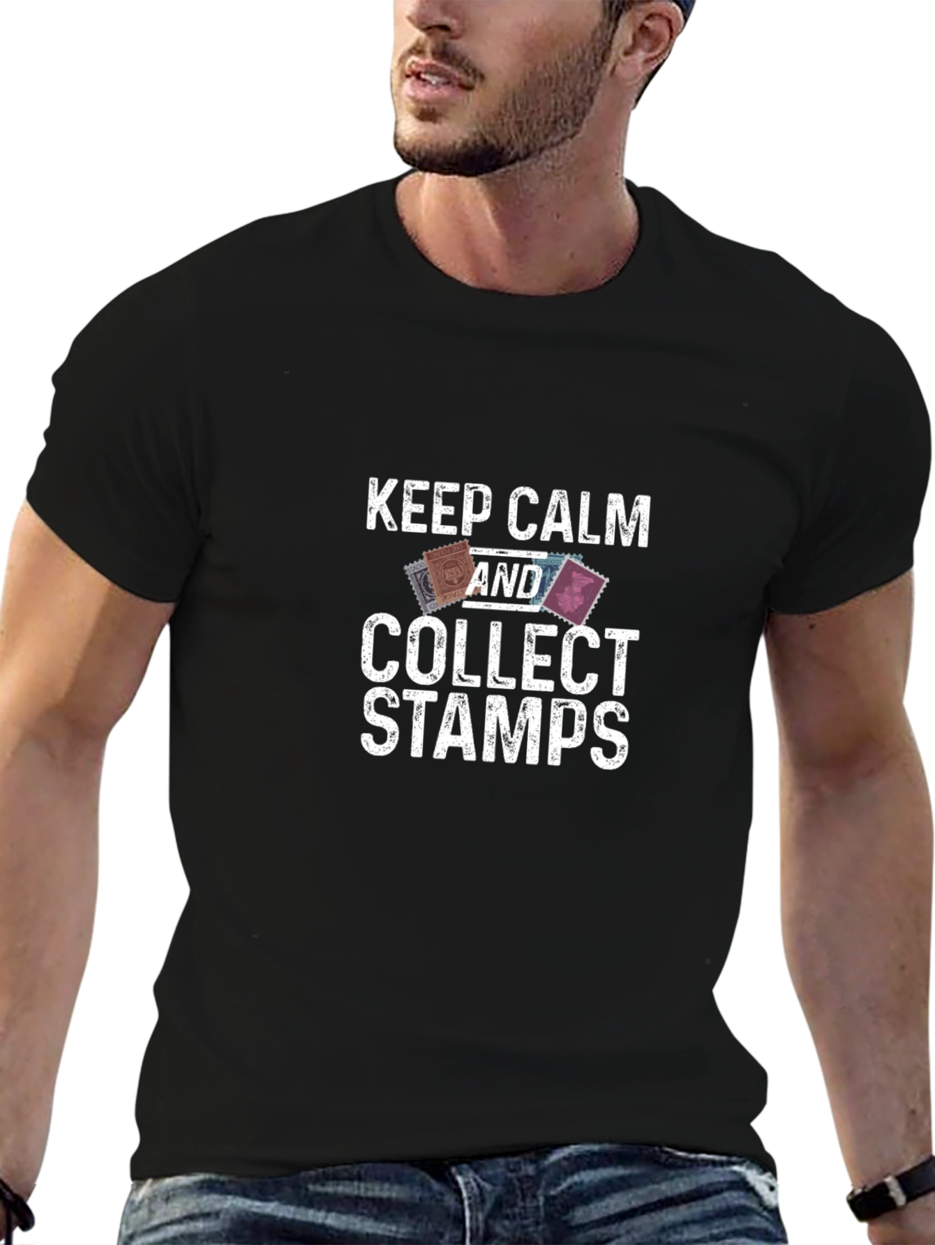 Keep Calm & Collect Stamps T-Shirt