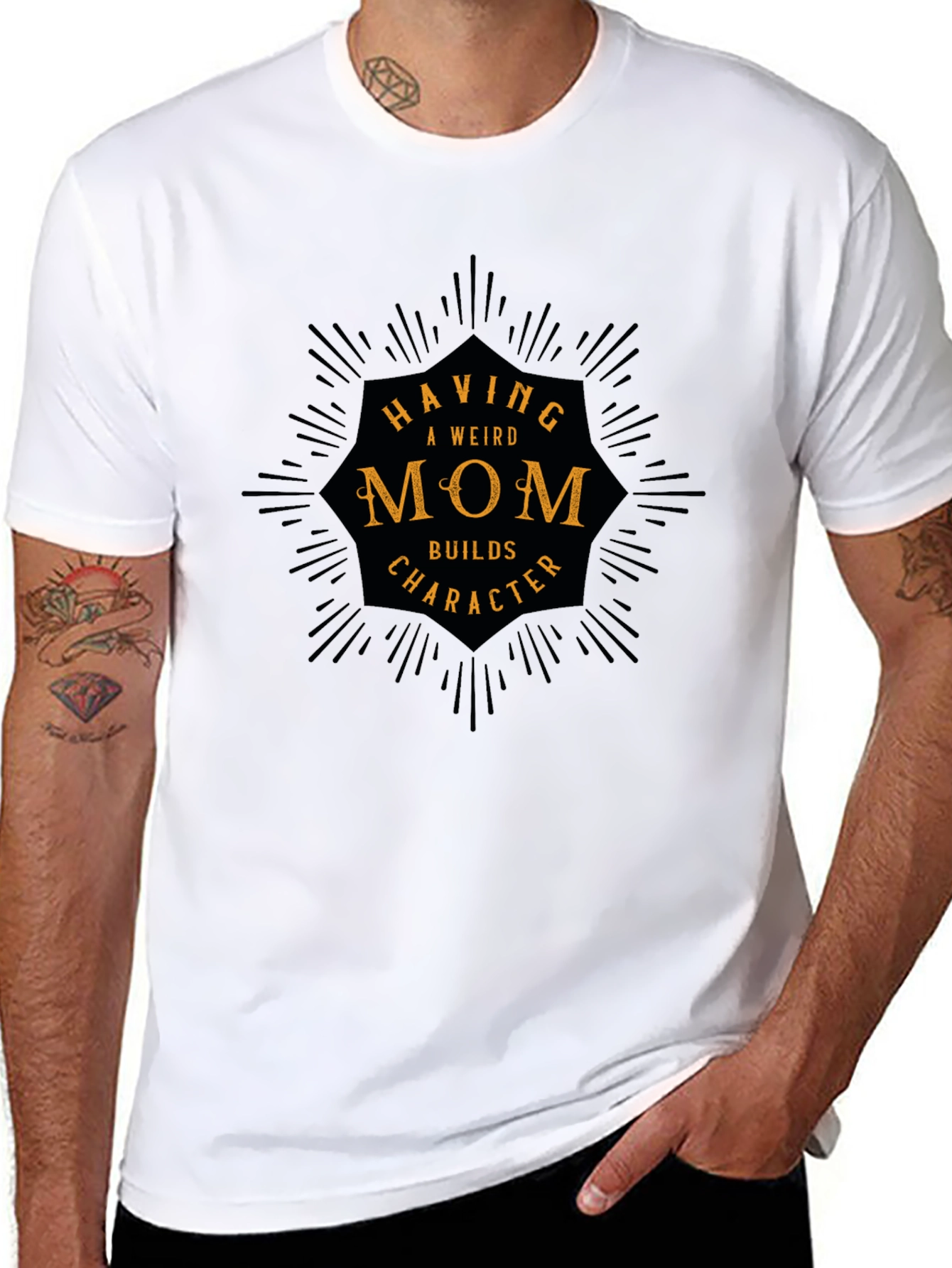 Weird Mom Builds Character Tee