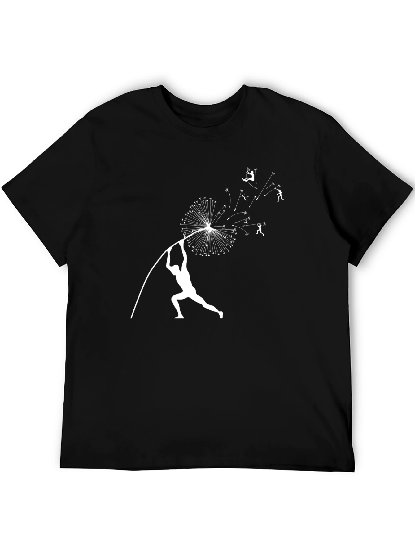 Dandelion Pole Vault Black T-Shirt