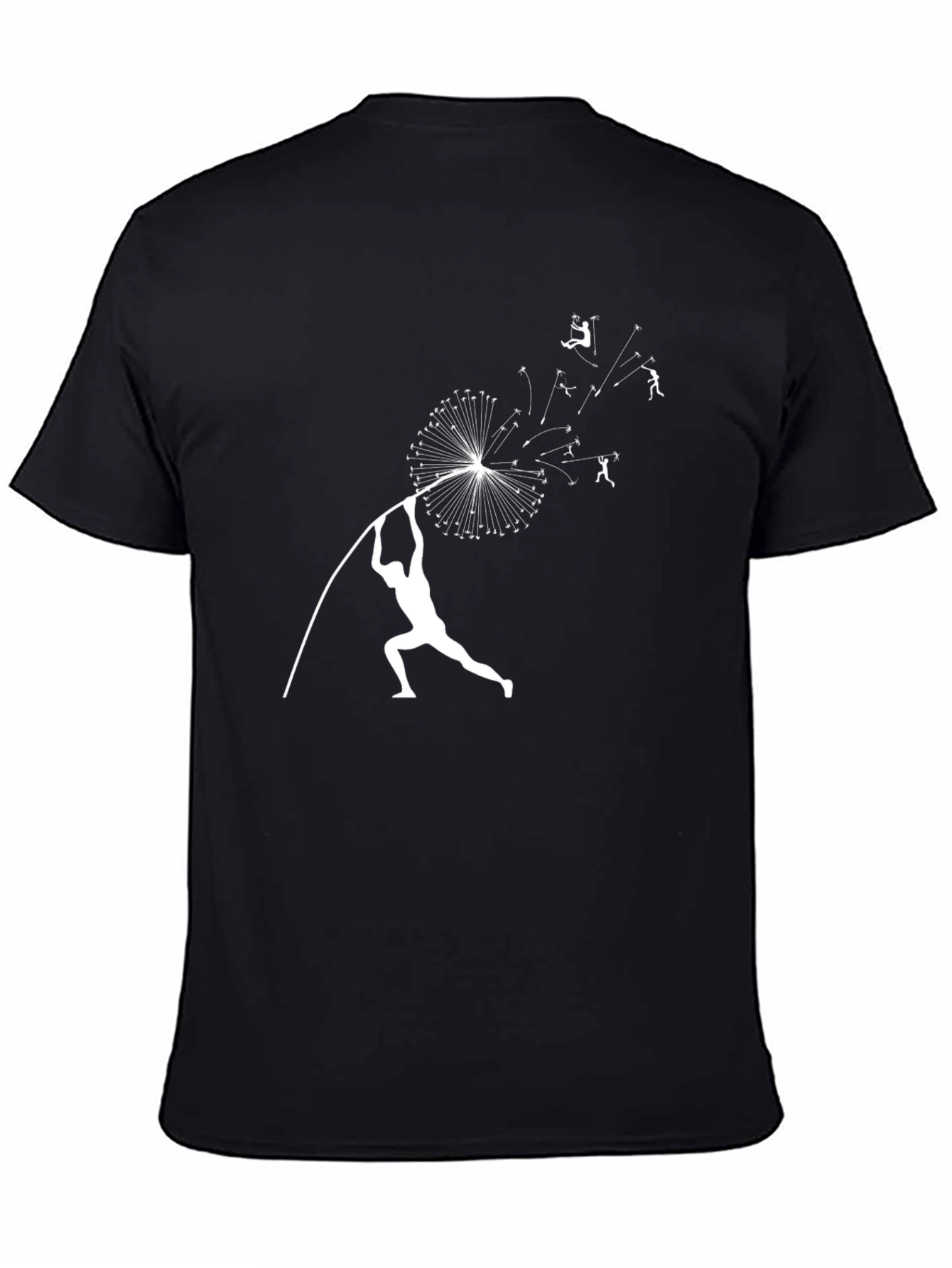 Dandelion Pole Vault Black T-Shirt