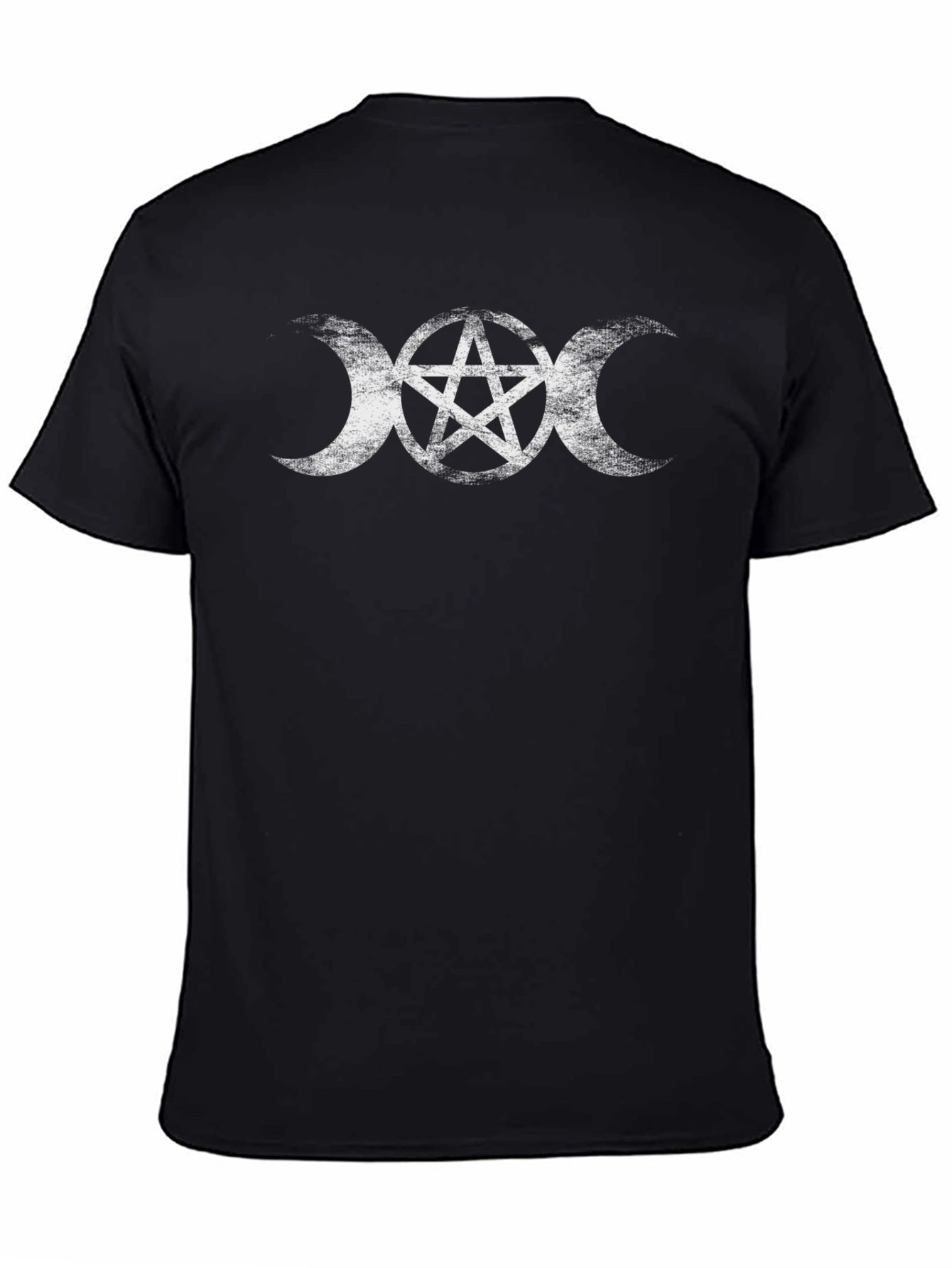 Triple Moon Goddess Pentacle T-Shirt - Wiccan Pagan Tee