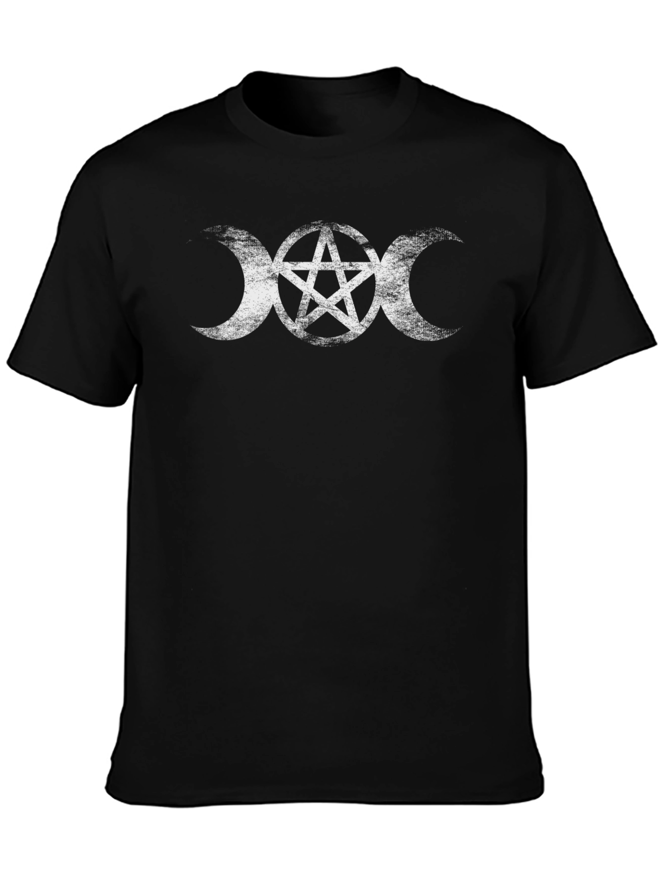 Triple Moon Goddess Pentacle T-Shirt - Wiccan Pagan Tee