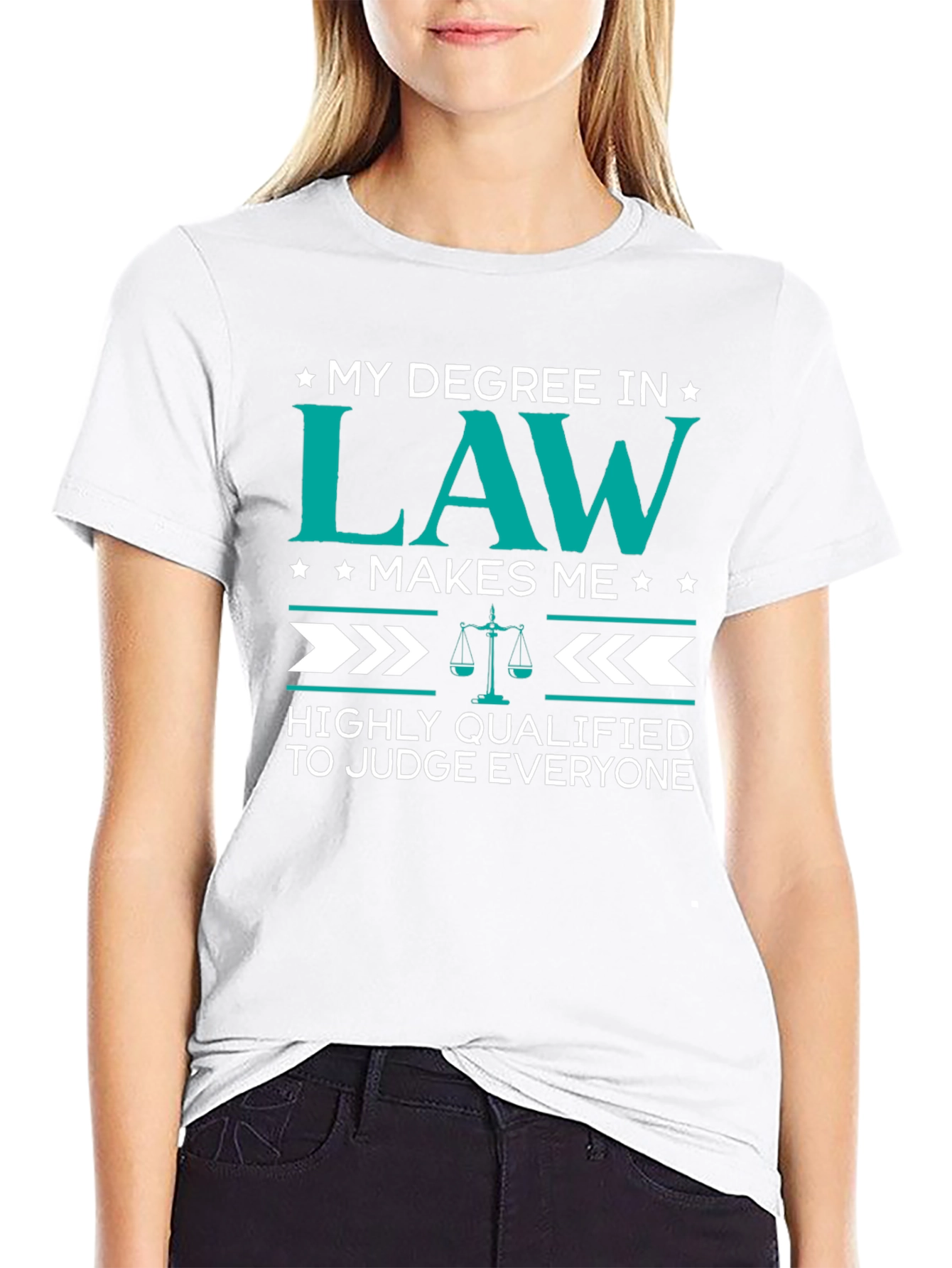 Law Degree Humor T-Shirt - Judge Everyone