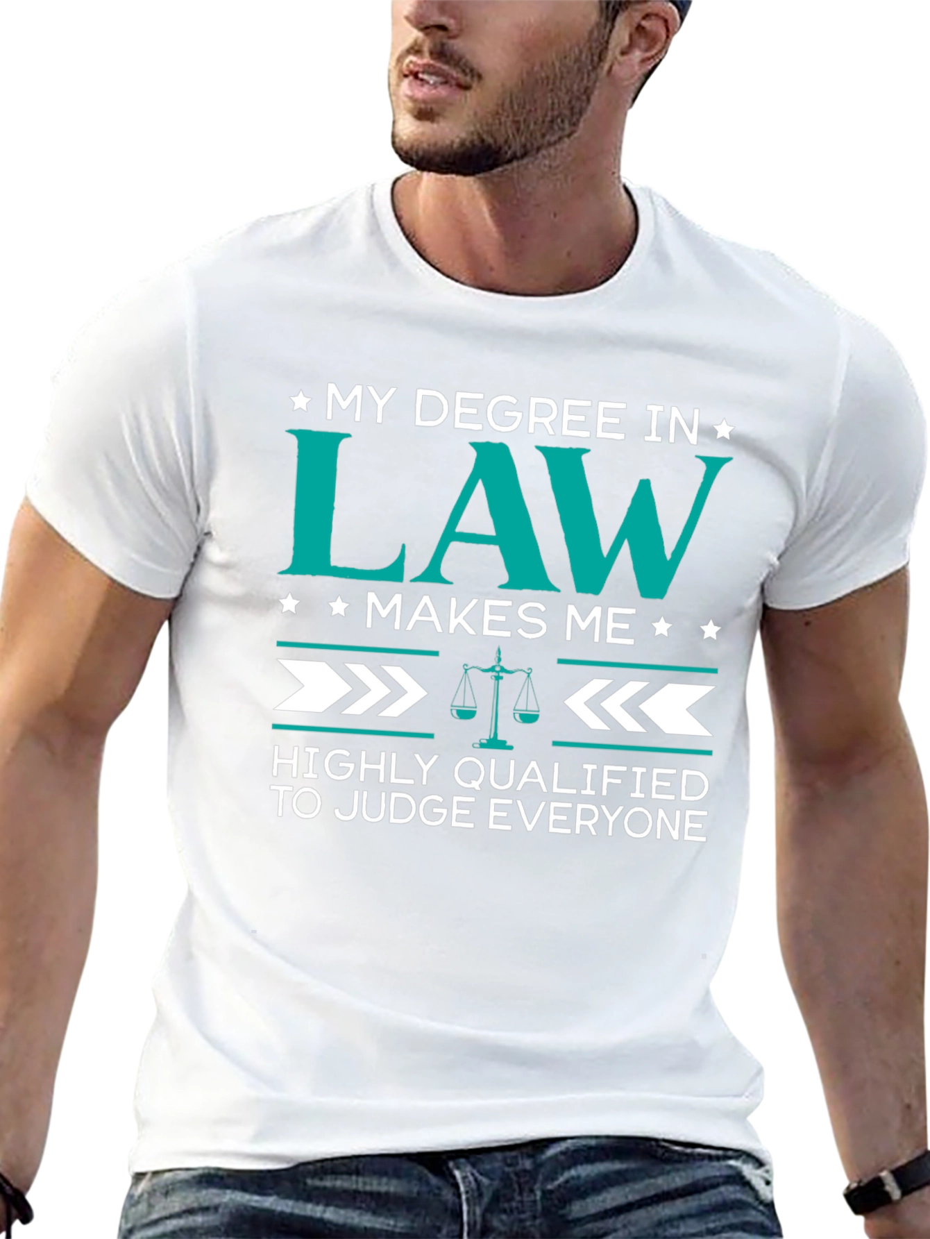 Law Degree Humor T-Shirt - Judge Everyone