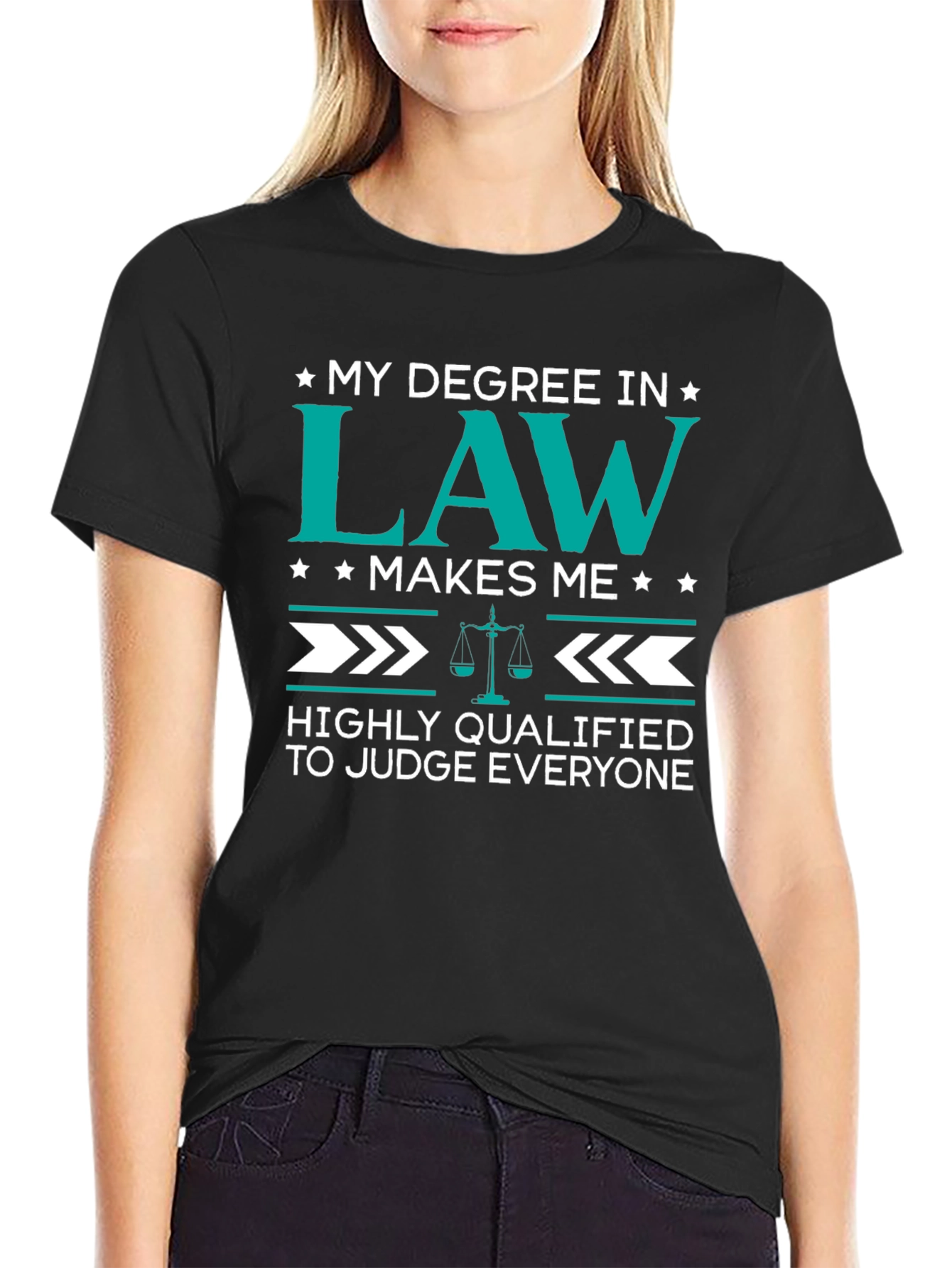 Law Degree Humor T-Shirt - Judge Everyone