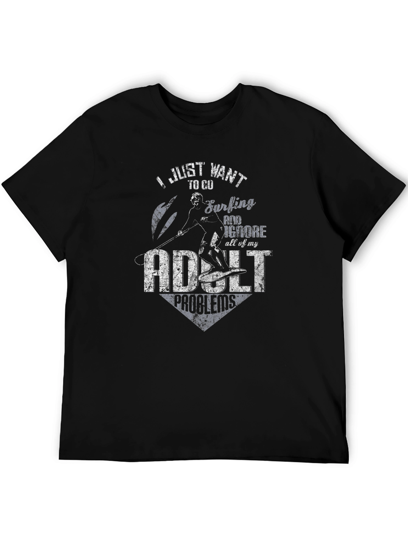 Surfing Adult Problems T-Shirt