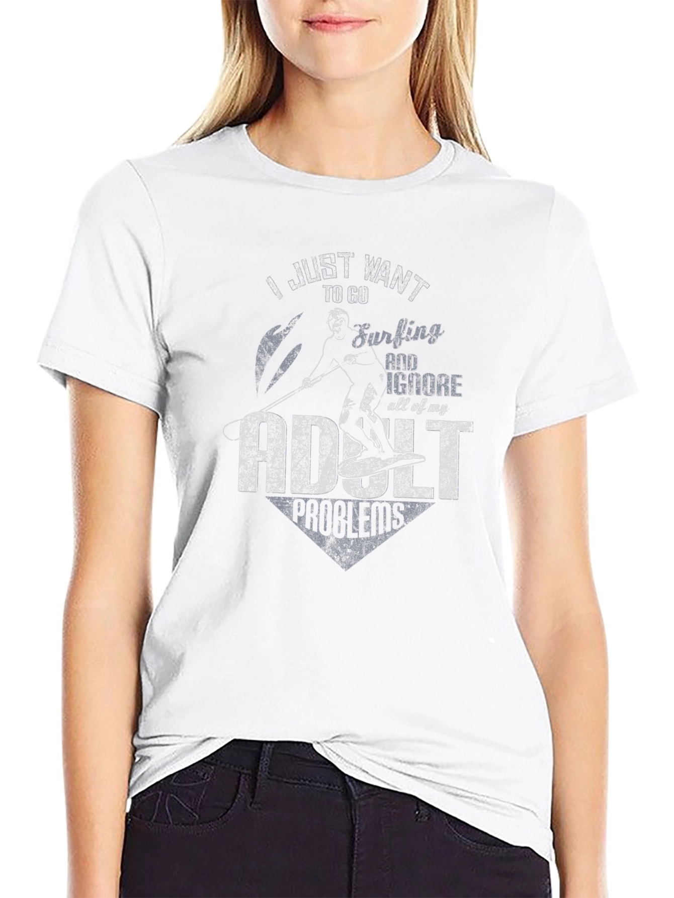 Surfing Adult Problems T-Shirt