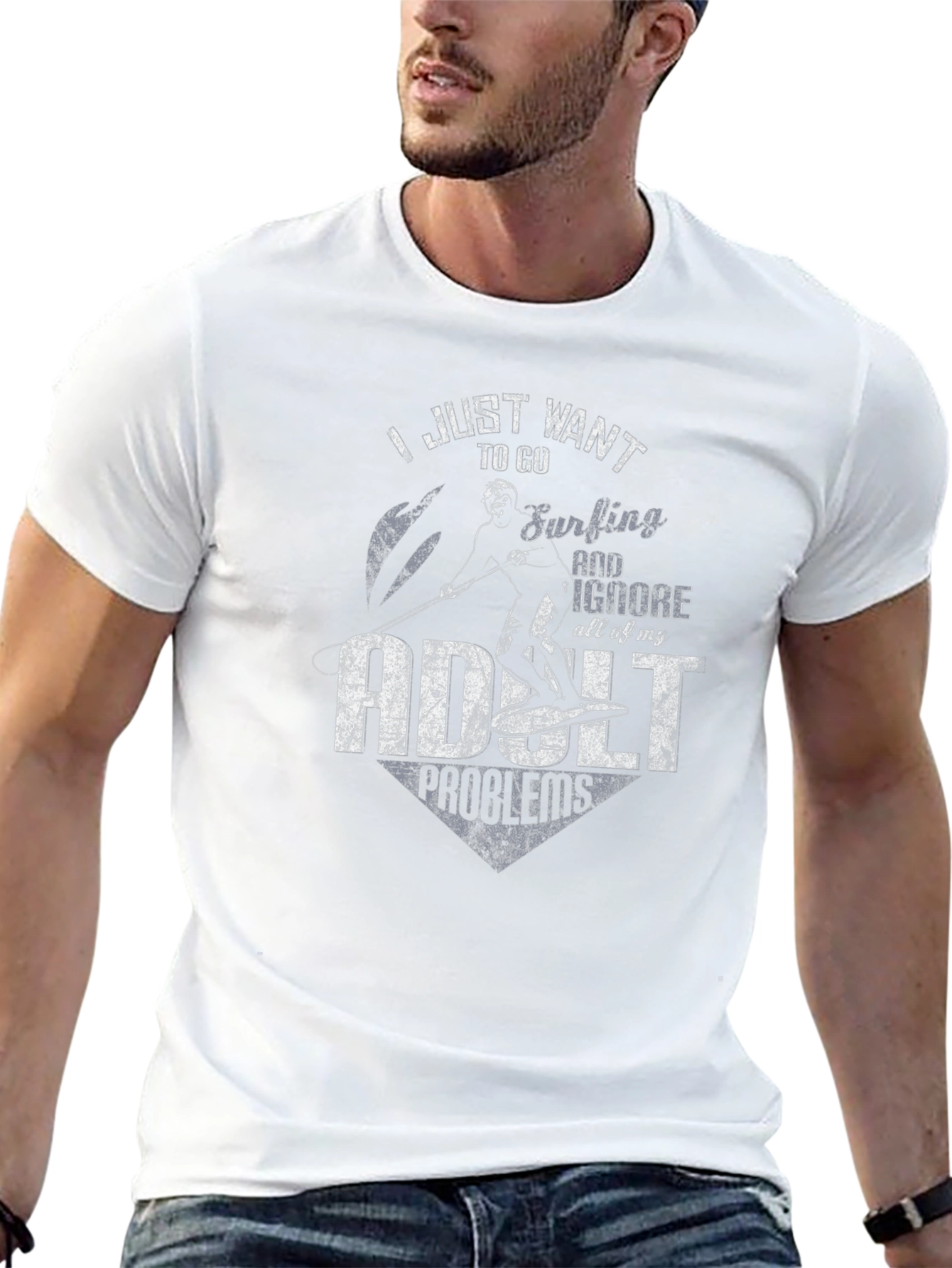 Surfing Adult Problems T-Shirt