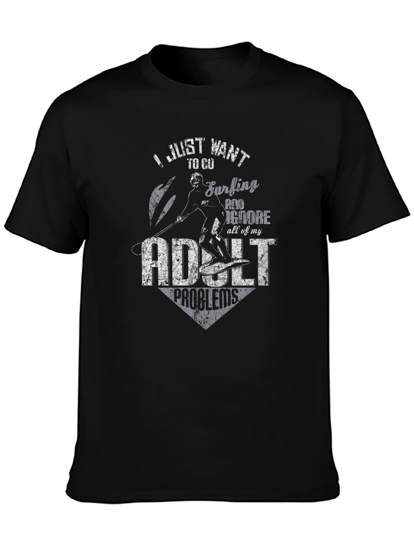 Surfing Adult Problems T-Shirt