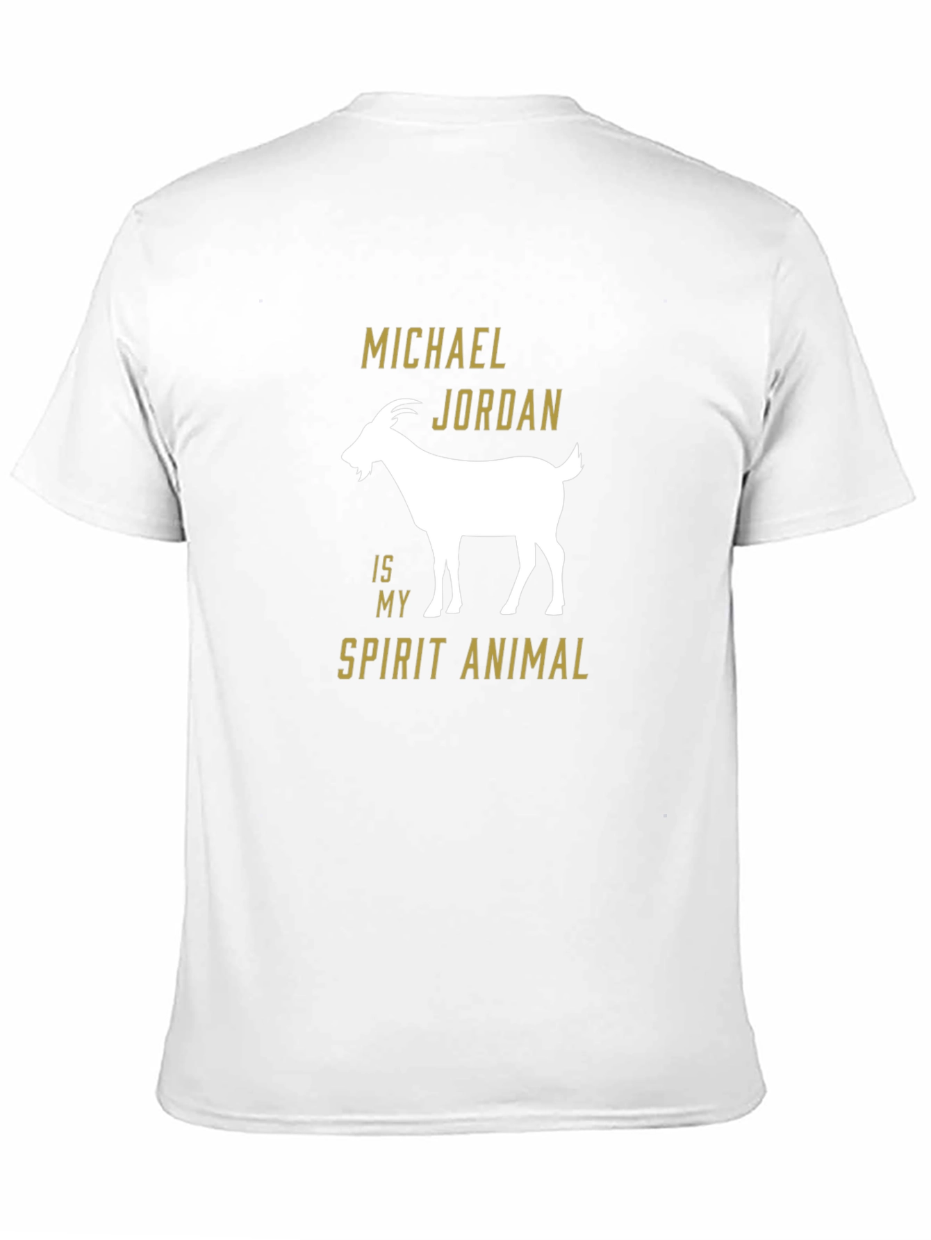 Michael Jordan GOAT Spirit Animal Black Graphic T-Shirt