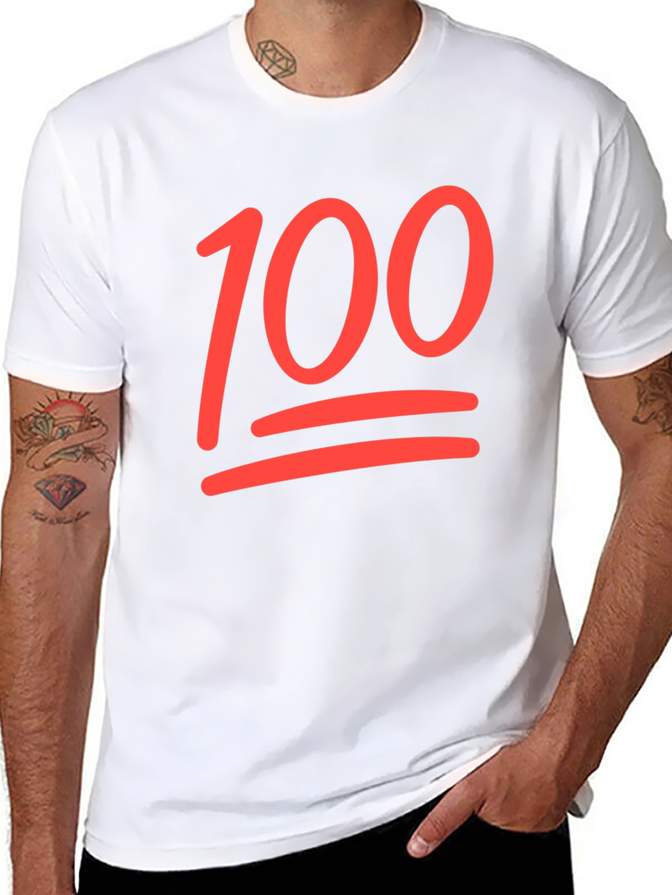 100 Emoji Black T-Shirt