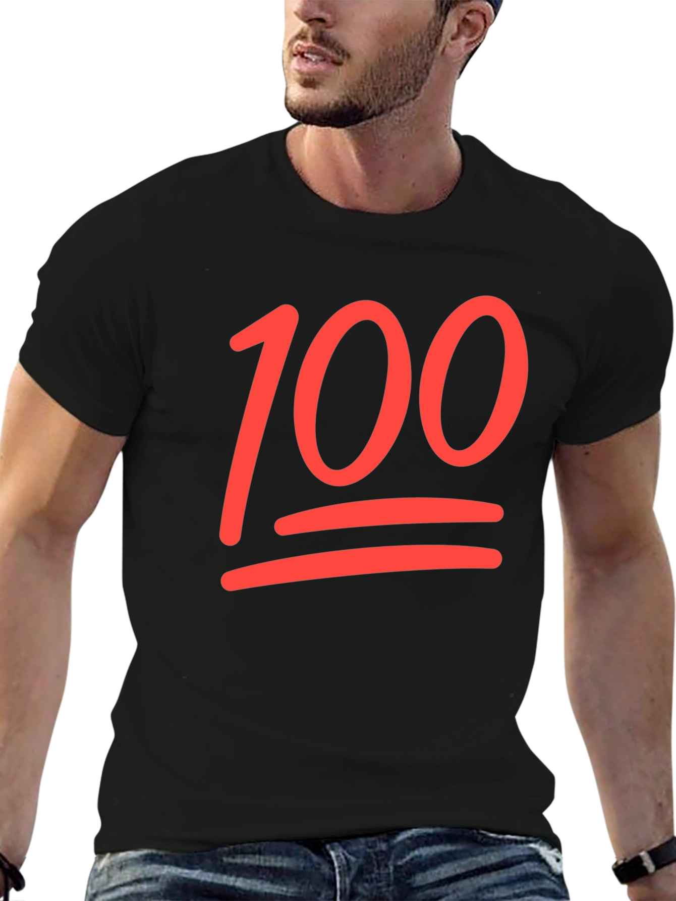 100 Emoji Black T-Shirt