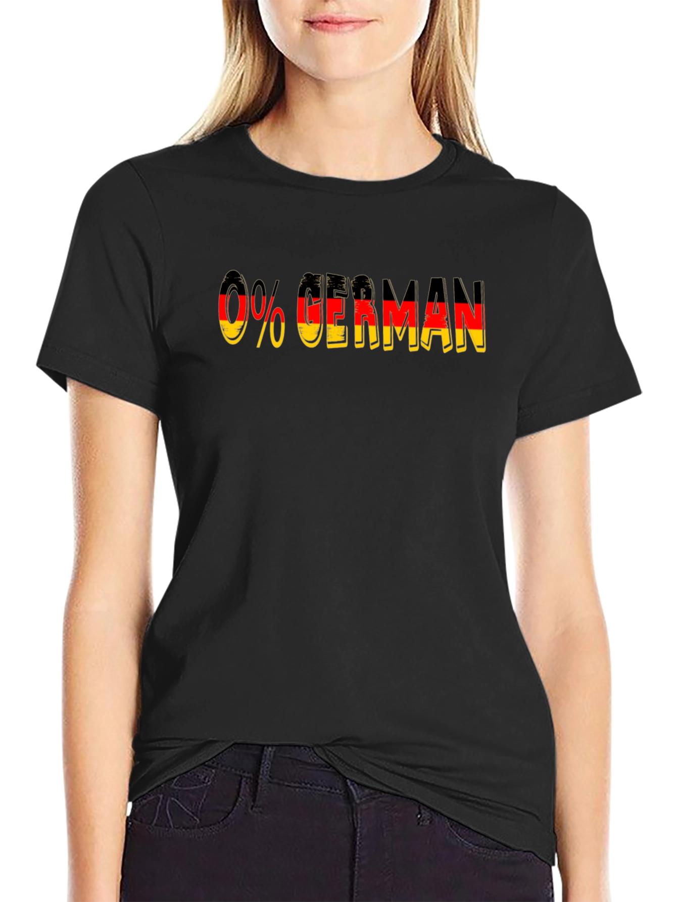 0% German Black T-Shirt