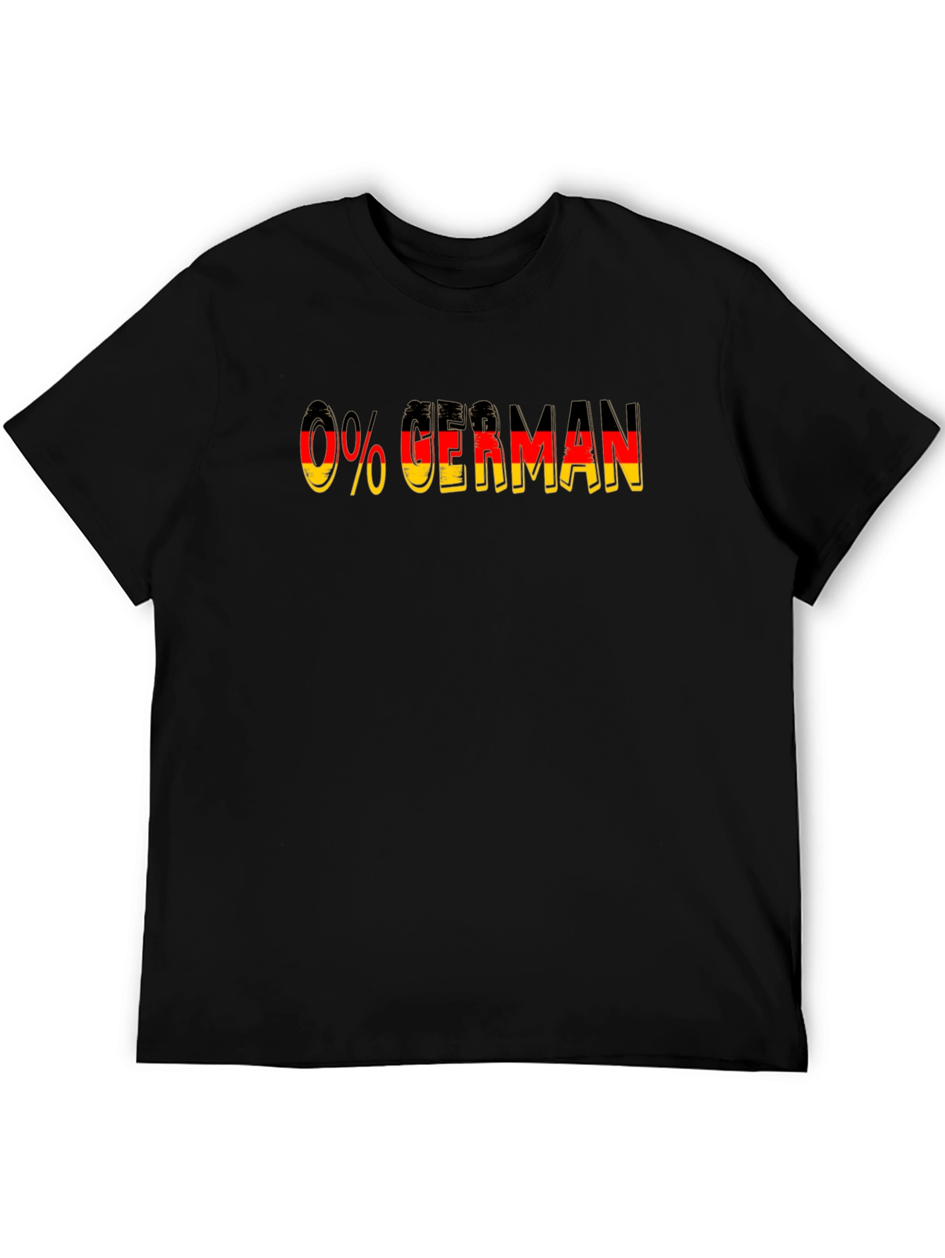 0% German Black T-Shirt