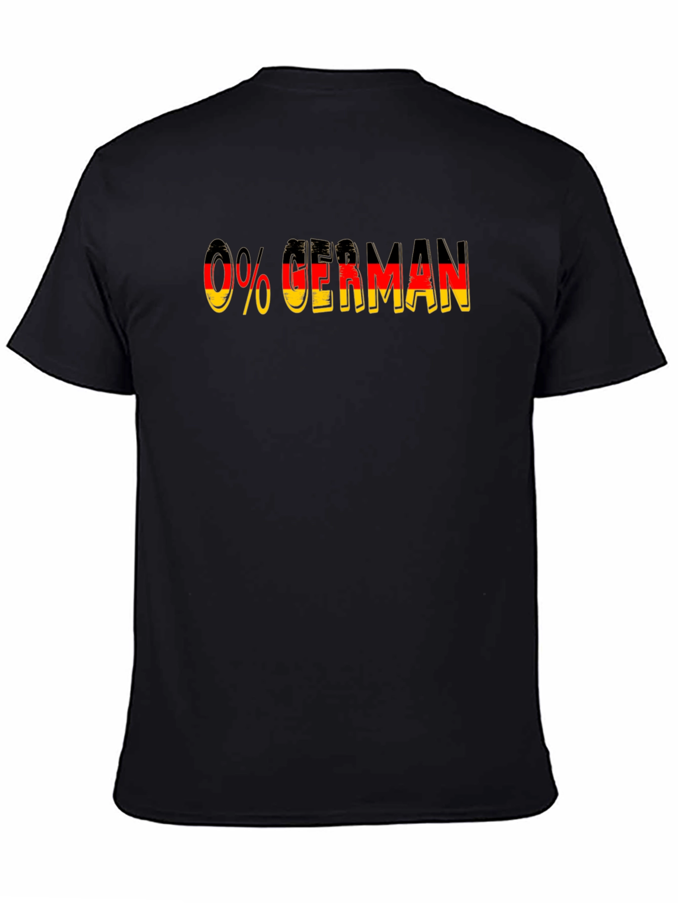 0% German Black T-Shirt
