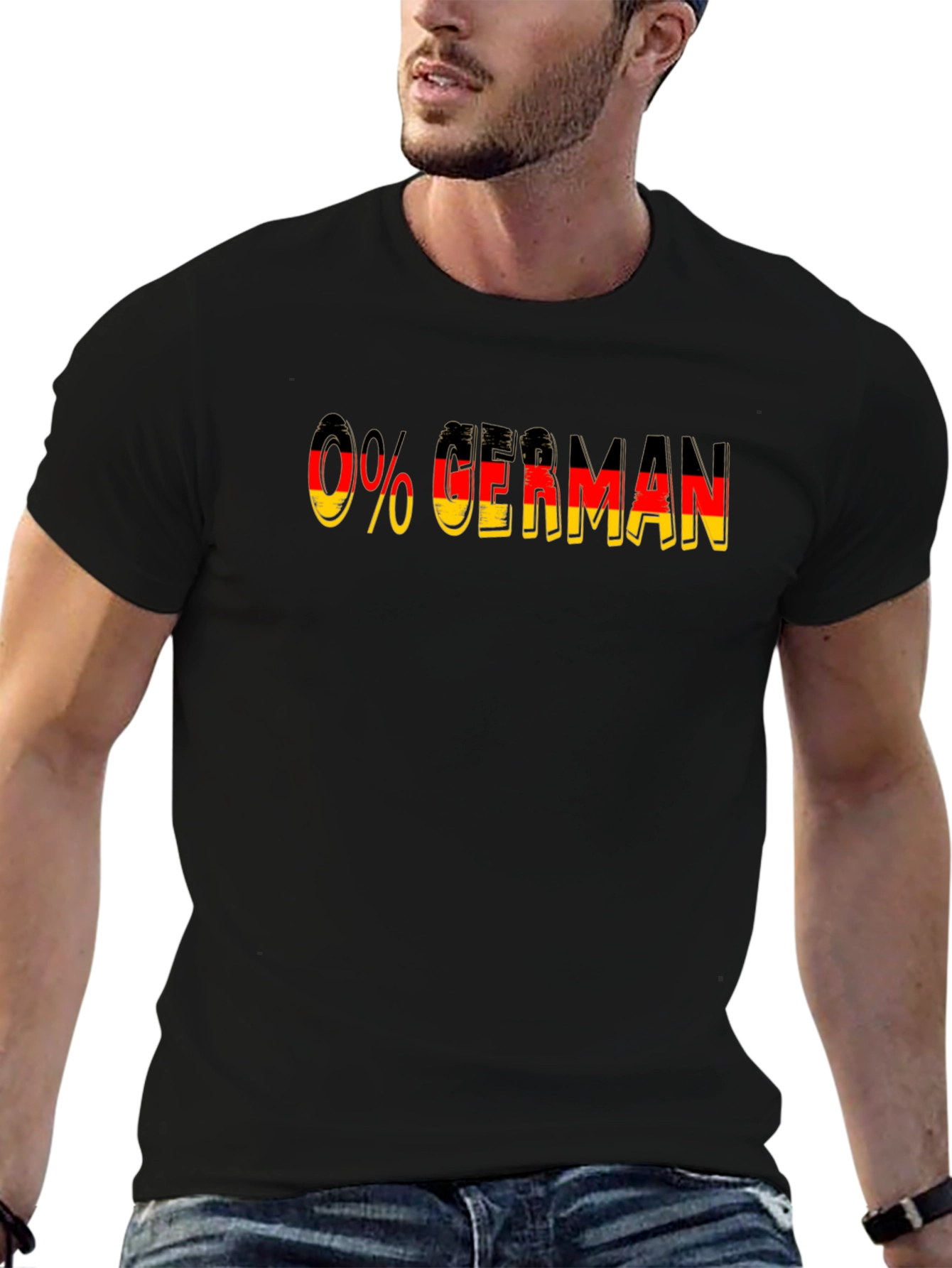 0% German Black T-Shirt