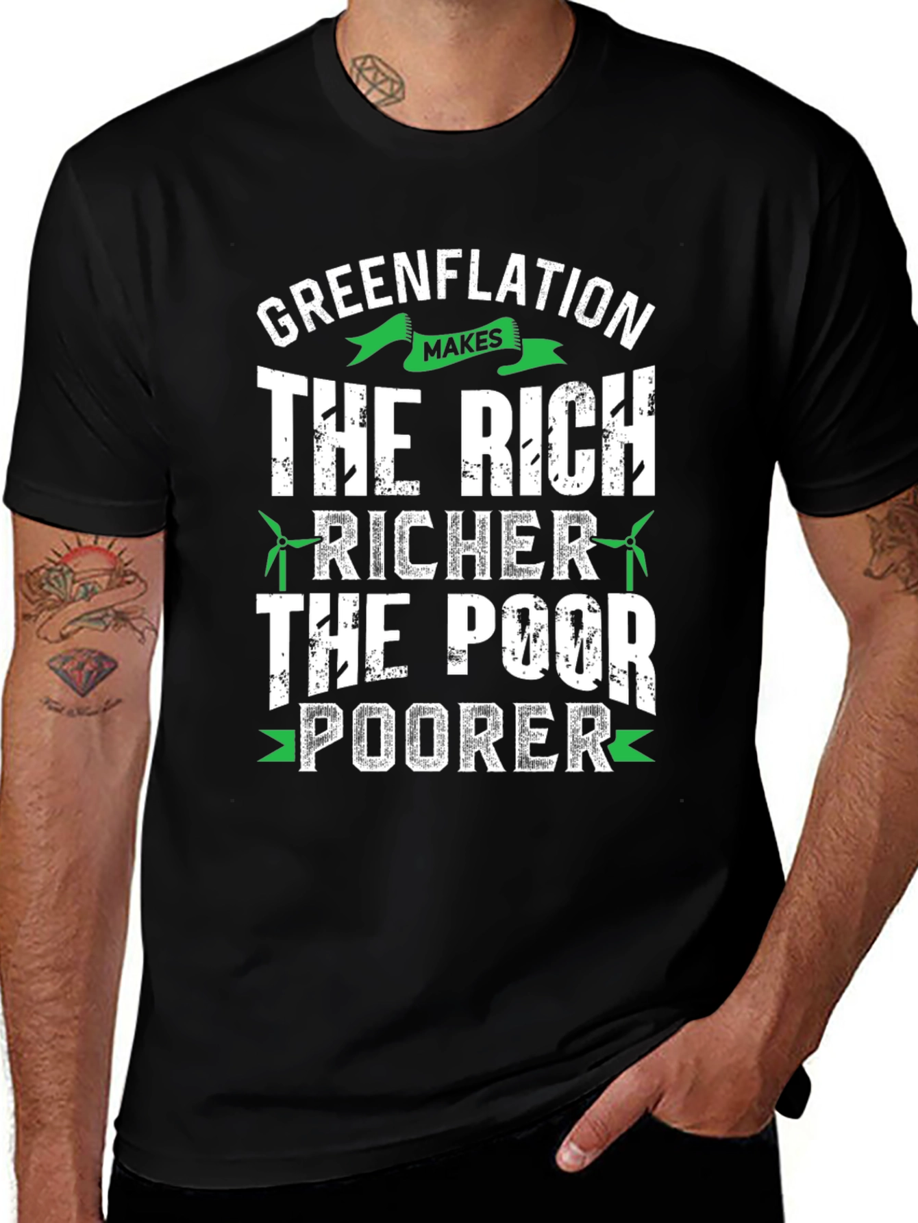 Greenflation Tee: The Rich Get Richer
