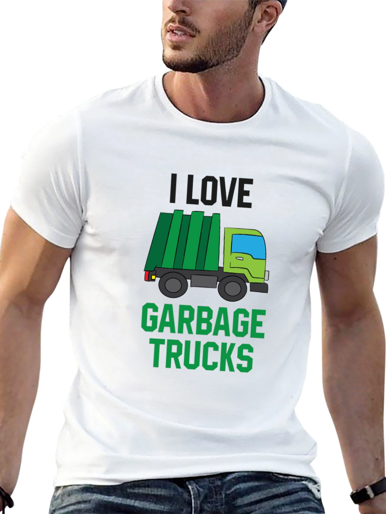 I Love Garbage Trucks T-Shirt