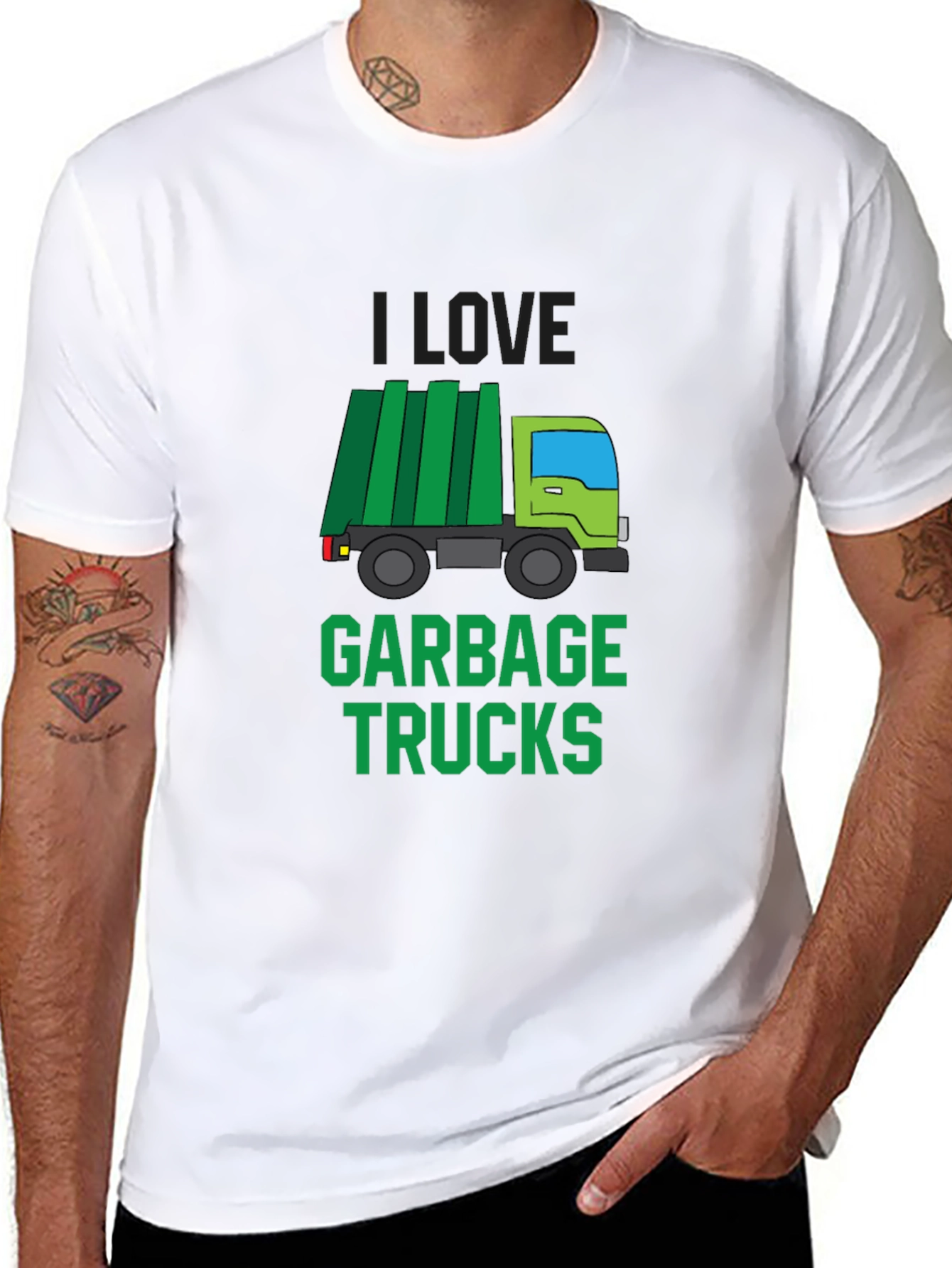 I Love Garbage Trucks T-Shirt
