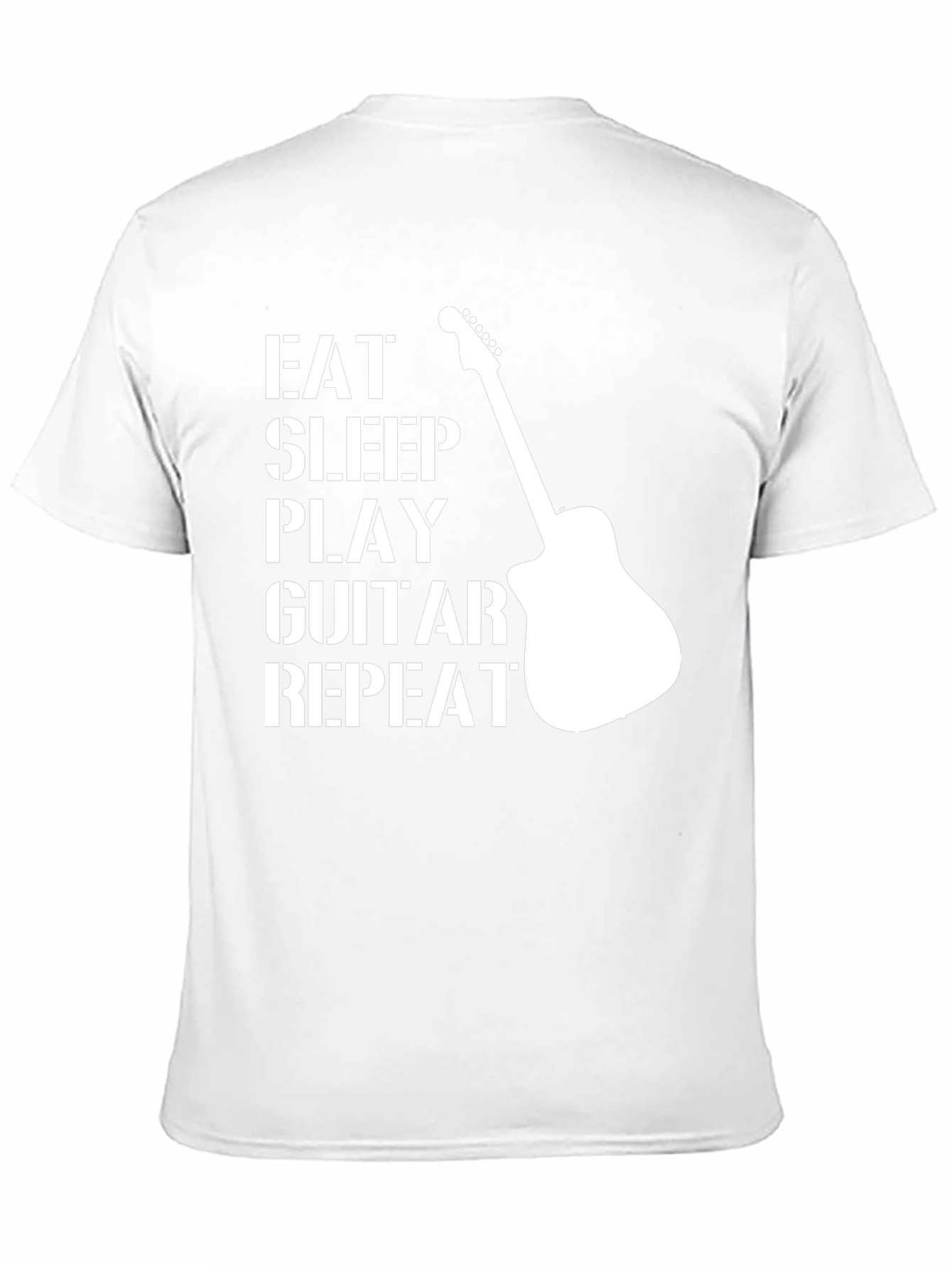 Eat Sleep Play Guitar Repeat Black T-Shirt